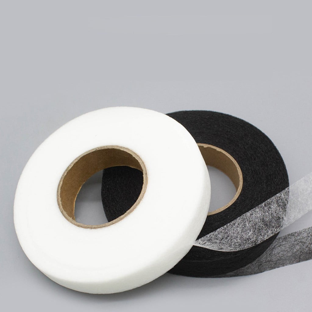 70 Yards Iron in Hemming Tape, 3cm Adhesive No Sewing Hem Tape, Iron in Tape for Hemming, Stitch Witchery Tape Sewing Tape, Fusible Tape Adhesive Wonder Web for Curtain, Pants, Clothes Black