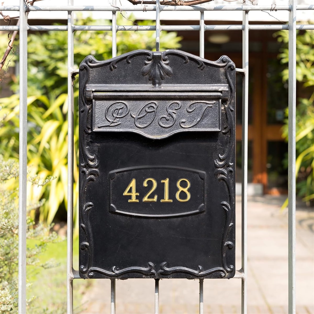 2 Inch 3D Mailbox Numbers for Outside,Tutuviw 0-9 Gold House Numbers for Mailbox,Self-Adhesive Mailbox Numbers,Door Address Numbers Stickers for Outside Apartment House Room Office Trash Bins (Gold)