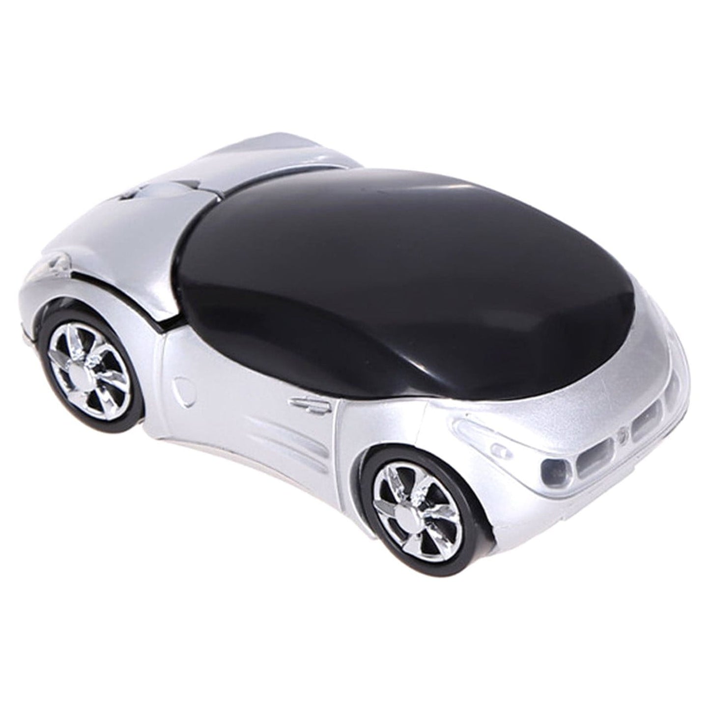 2.4G Wireless Mouse, Cute Car Mouse, 2.4G Wireless (10m Range) and USB Plug and Play, 1200DPI Optical Tracking, for PC Computer Laptop Tablet, with LED Light Pink