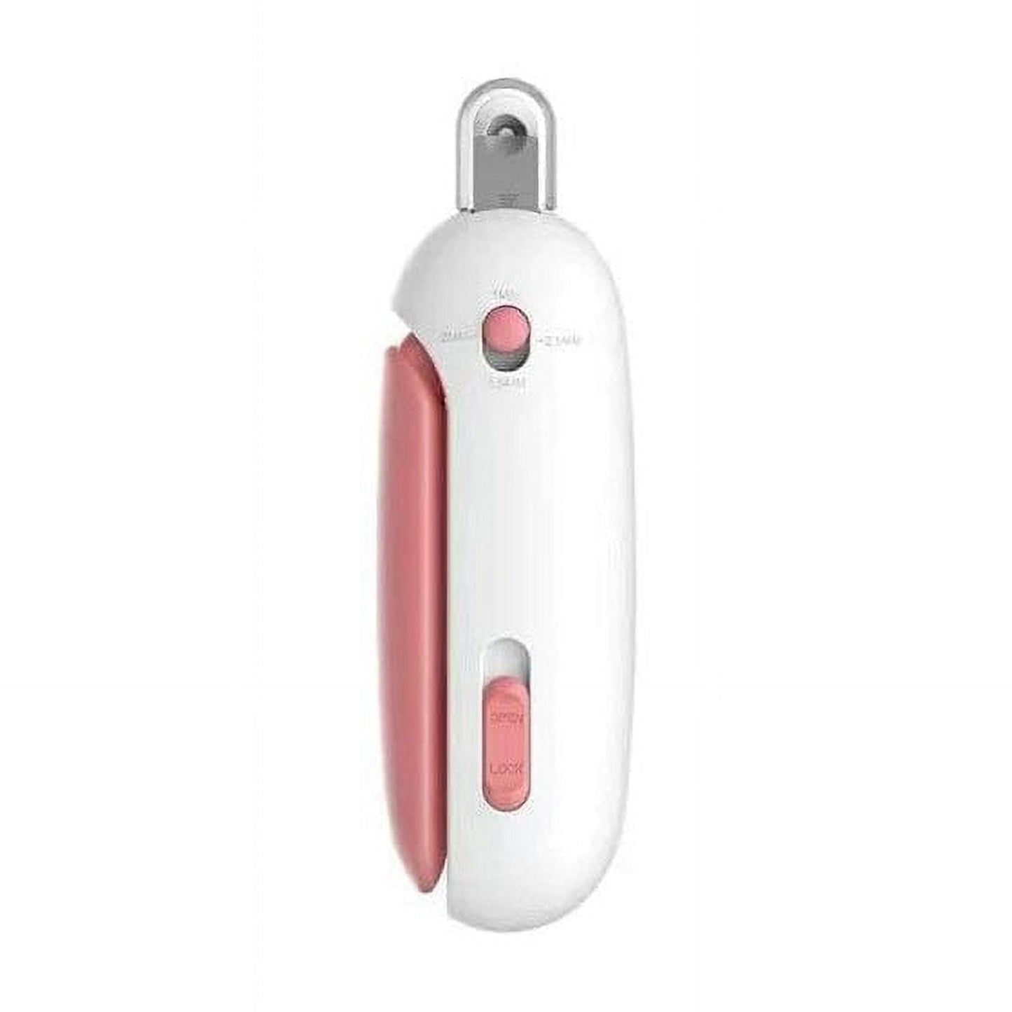 Cat Nail Clipper with Adjustable Trimming Hole and Hidden Nail File, Safe Toenail Trimmer for Kittens and Indoor Cats, Anti-Splash Claw Cutter for Grooming, for Pet Nails Pink
