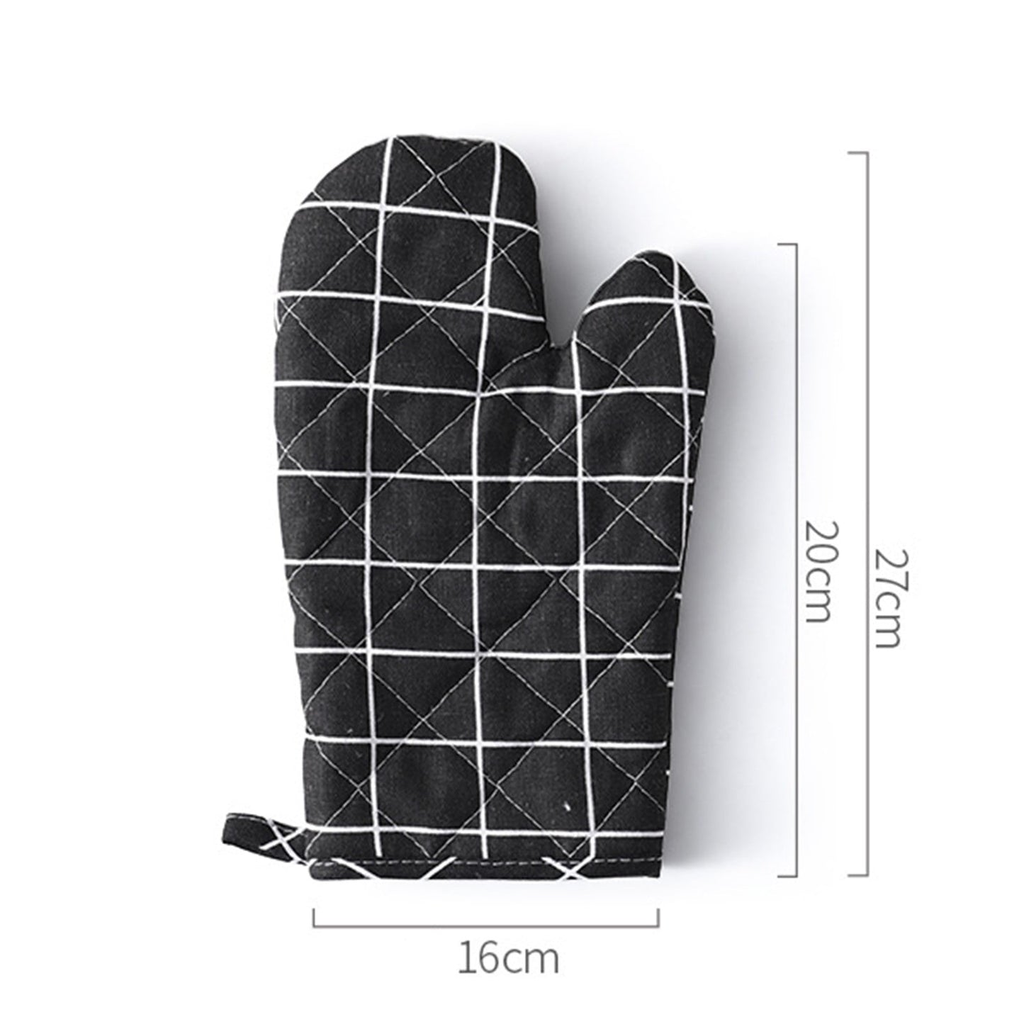 Poaug Oven Mitts on Sale Clearance 2Pc Oven Gloves Grill Gloves Slippery Cooking Gloves for Cooking Baking Grilling Yellow Z1-Black