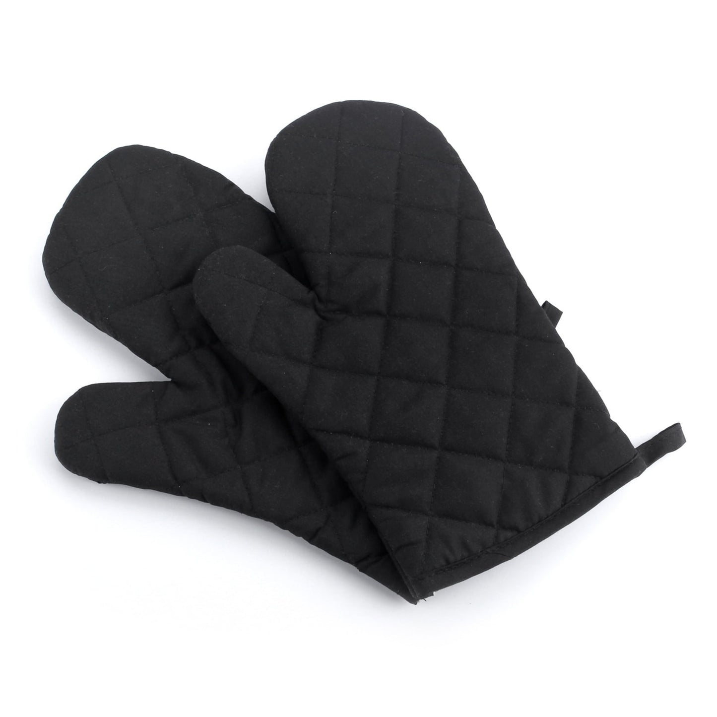 Poaug Oven Mitts on Sale Clearance 2Pc Oven Gloves Grill Gloves Slippery Cooking Gloves for Cooking Baking Grilling Yellow Z4-Black