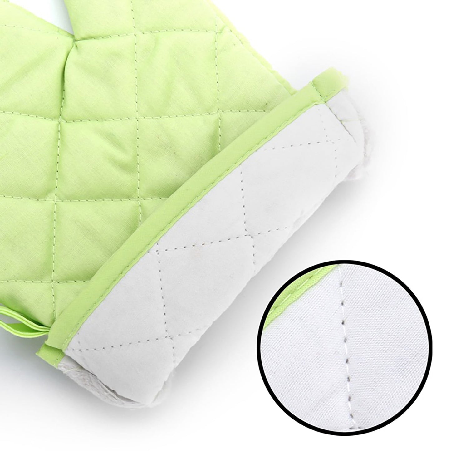 Poaug Oven Mitts on Sale Clearance 2Pc Oven Gloves Grill Gloves Slippery Cooking Gloves for Cooking Baking Grilling Yellow Z5-Green