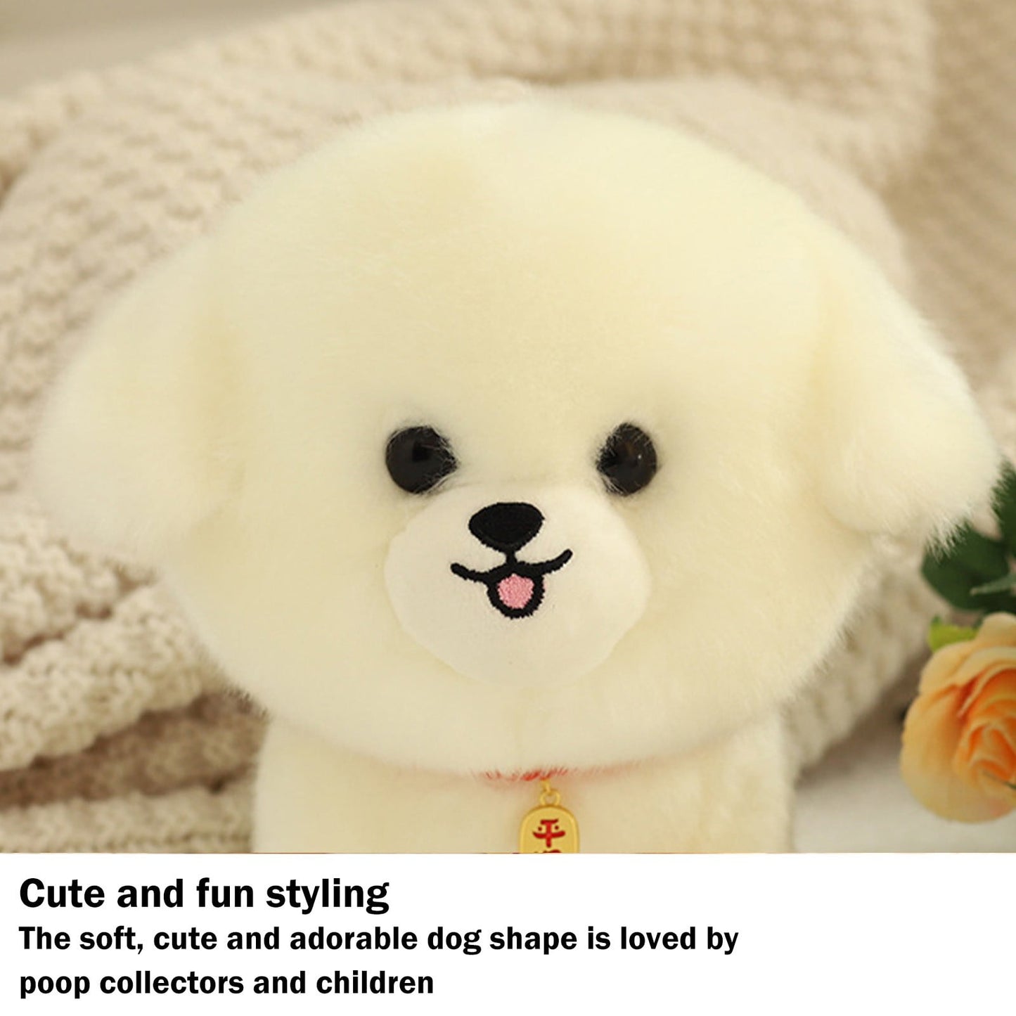 Chmadoxn Dog Plush Toys Cute Soft Stuffed Cartoons Puppy Plush Dolls Suitable Lovers Birthday Party Gift for Children and Adults