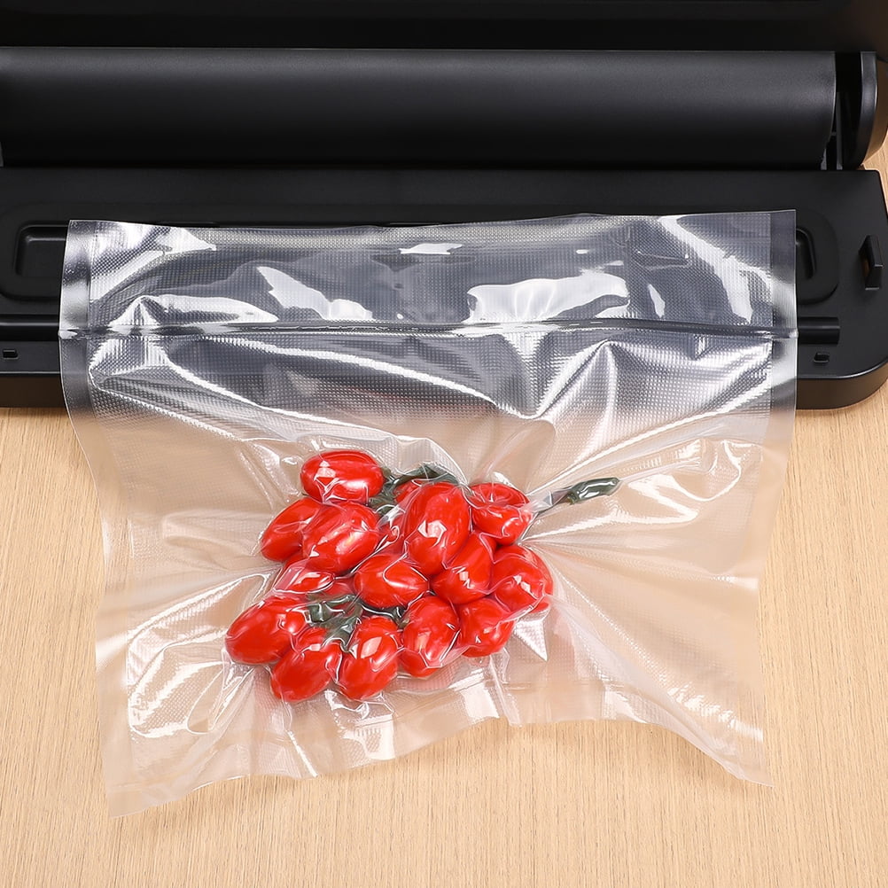 SKISUNO Vacuum Sealer Bags 2 Rolls Transparent Food Storage Bags 196.5x11x0.04 Inches and Reusable 500.00X28.00X0.10CM Transparent