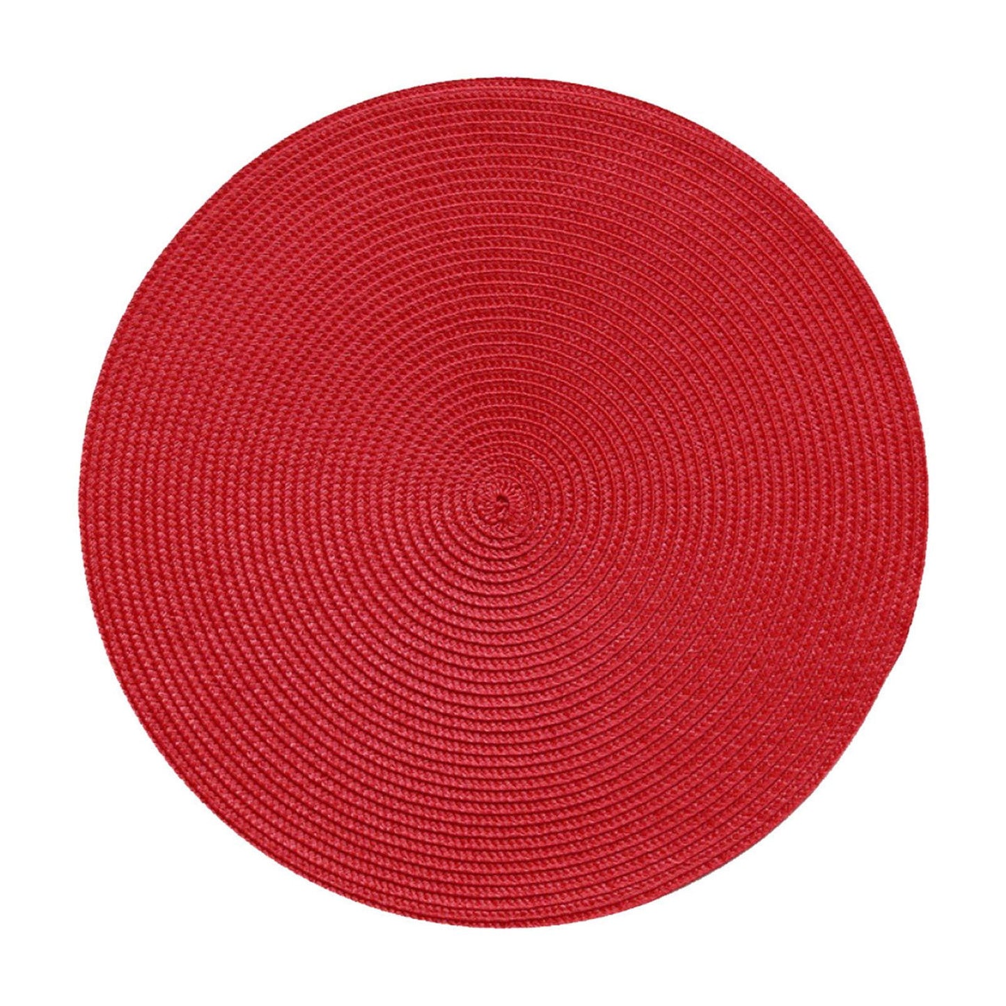 Darzheoy Round Braided Placemats Table Mats for Dining Tables Woven Washable Non-Slip Place mats 15 inch C