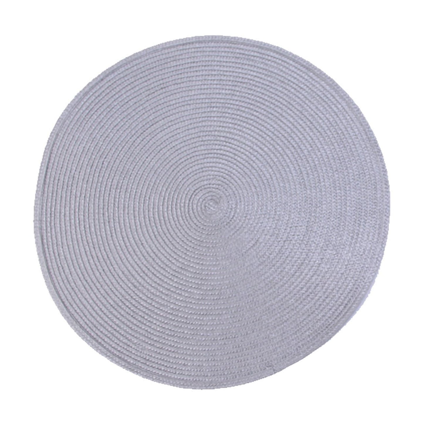 Darzheoy Round Braided Placemats Table Mats for Dining Tables Woven Washable Non-Slip Place mats 15 inch E