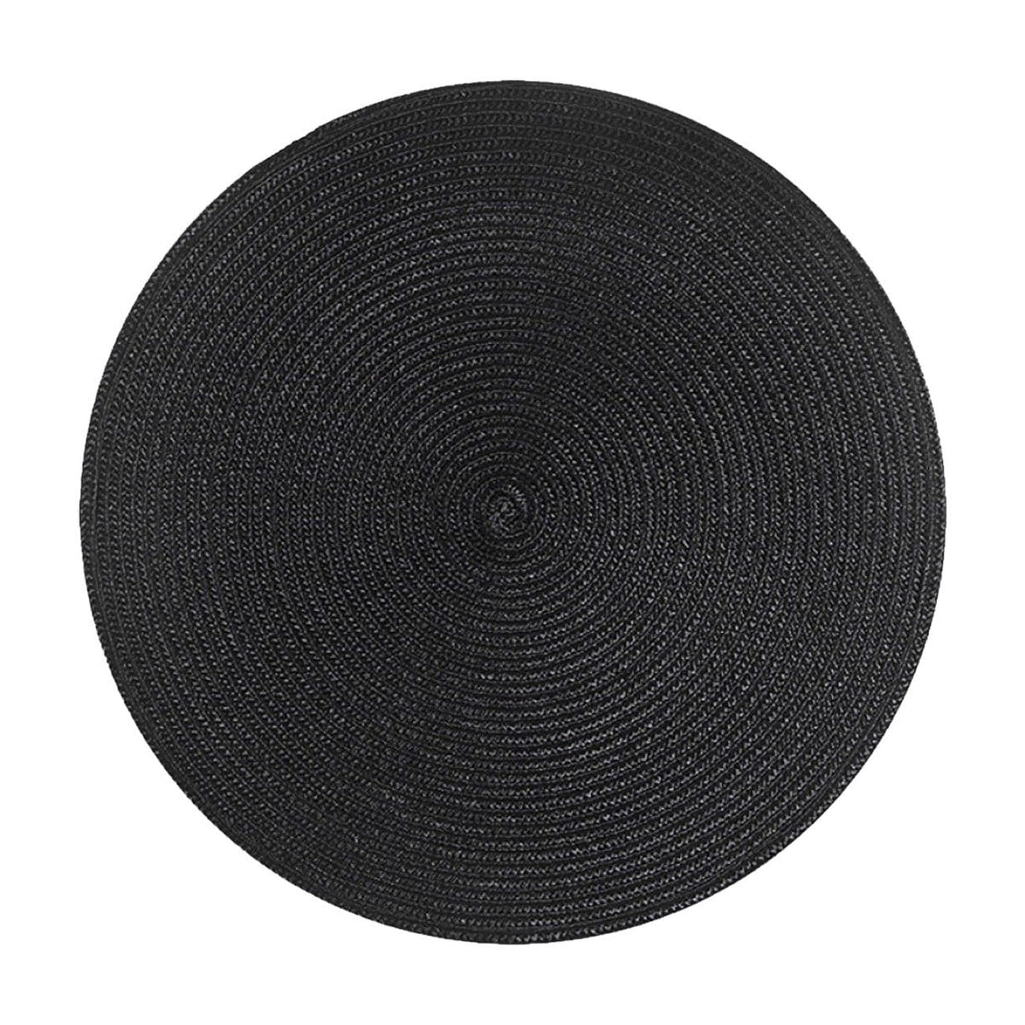 Darzheoy Round Braided Placemats Table Mats for Dining Tables Woven Washable Non-Slip Place mats 15 inch F