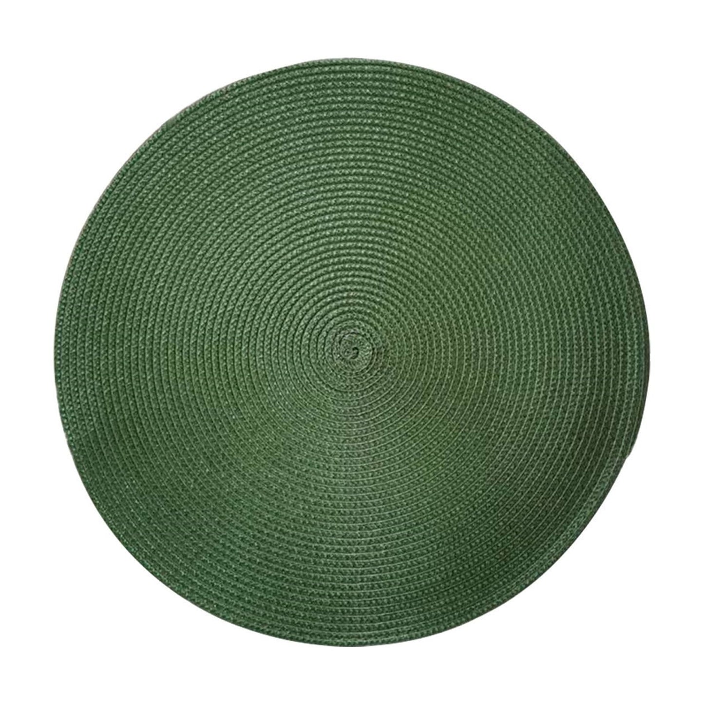 Darzheoy Round Braided Placemats Table Mats for Dining Tables Woven Washable Non-Slip Place mats 15 inch J