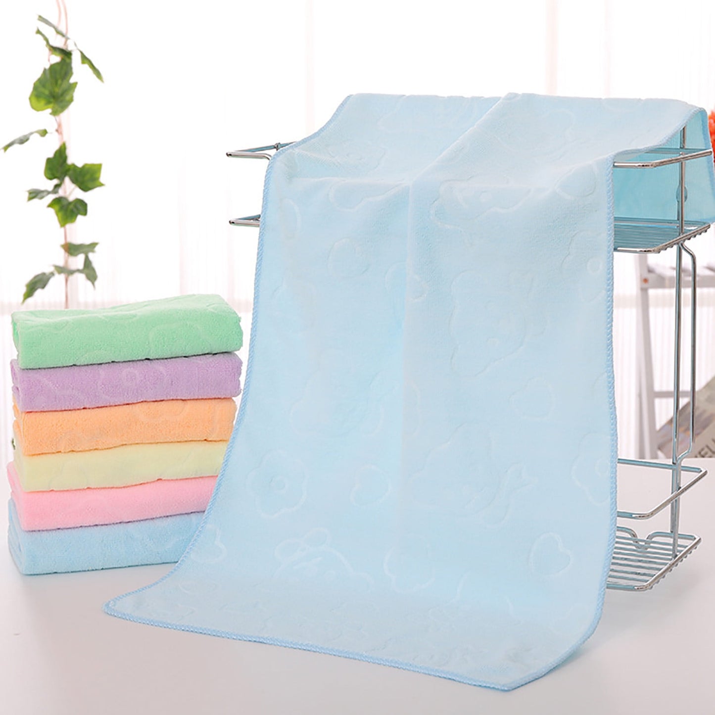 AYktou Bath Towels 3 Pack Cotton Bathroom Set,Contains a Bath Towels 28*56",a Hand Towels 12*12",a Face Towels 12*28",Soft Compact & Lightweight,for Gym Camp Beach and Daily Use Orange