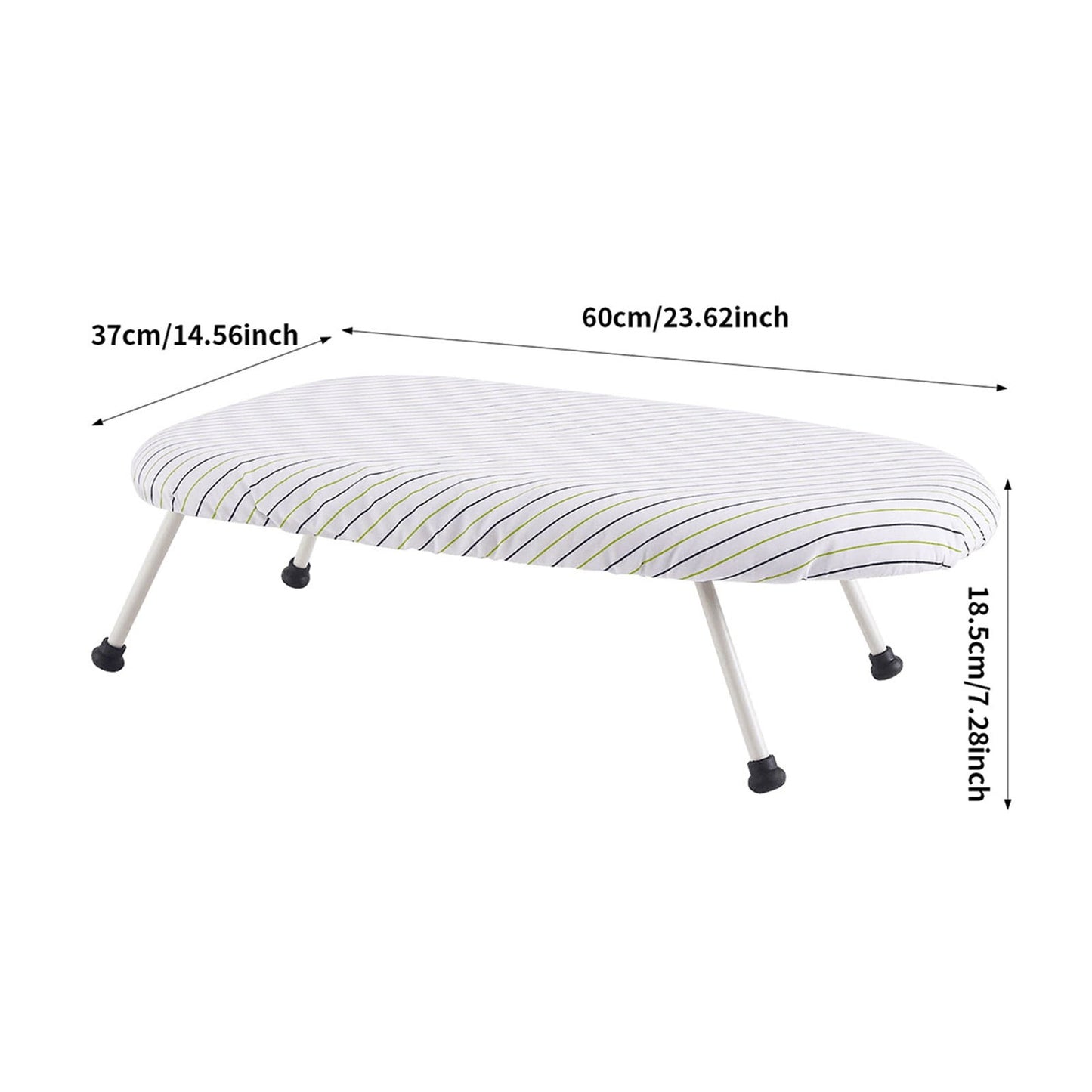Kdkad Desktop Ironing Board, Small Folding Tabletop Iron Board with Heat-Resistant Cover, Portable for Dorm, Travel & Small Spaces, Mini Ironing Mat C