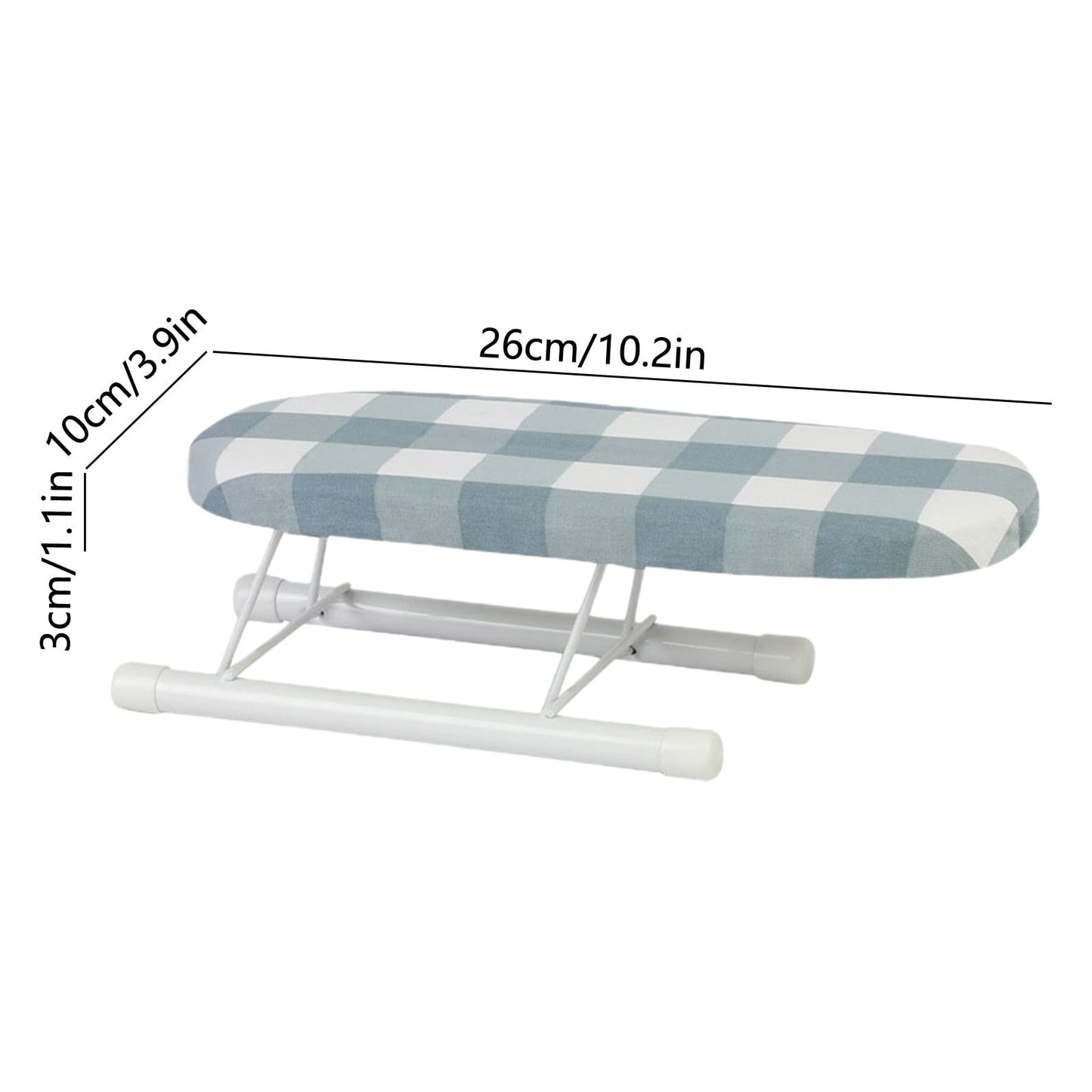 Kdkad Desktop Ironing Board, Small Folding Tabletop Iron Board with Heat-Resistant Cover, Portable for Dorm, Travel & Small Spaces, Mini Ironing Mat F