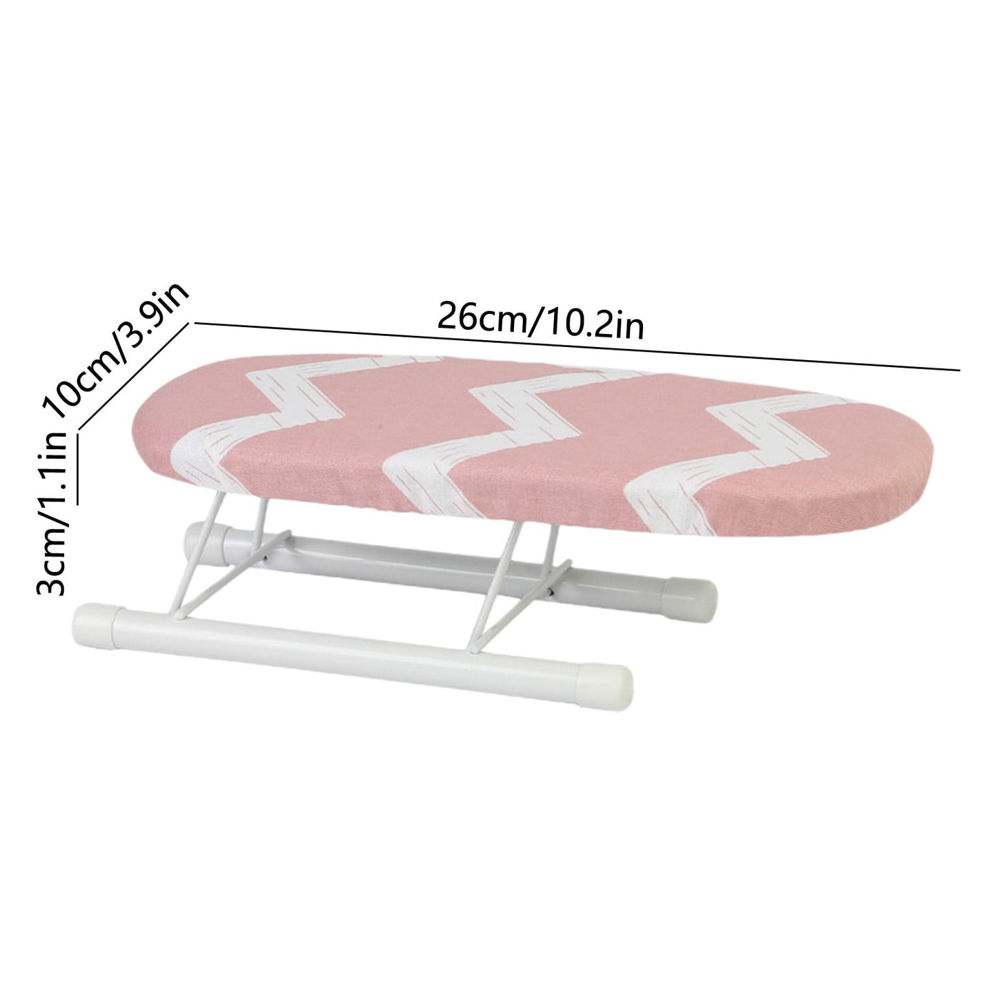 Kdkad Desktop Ironing Board, Small Folding Tabletop Iron Board with Heat-Resistant Cover, Portable for Dorm, Travel & Small Spaces, Mini Ironing Mat I