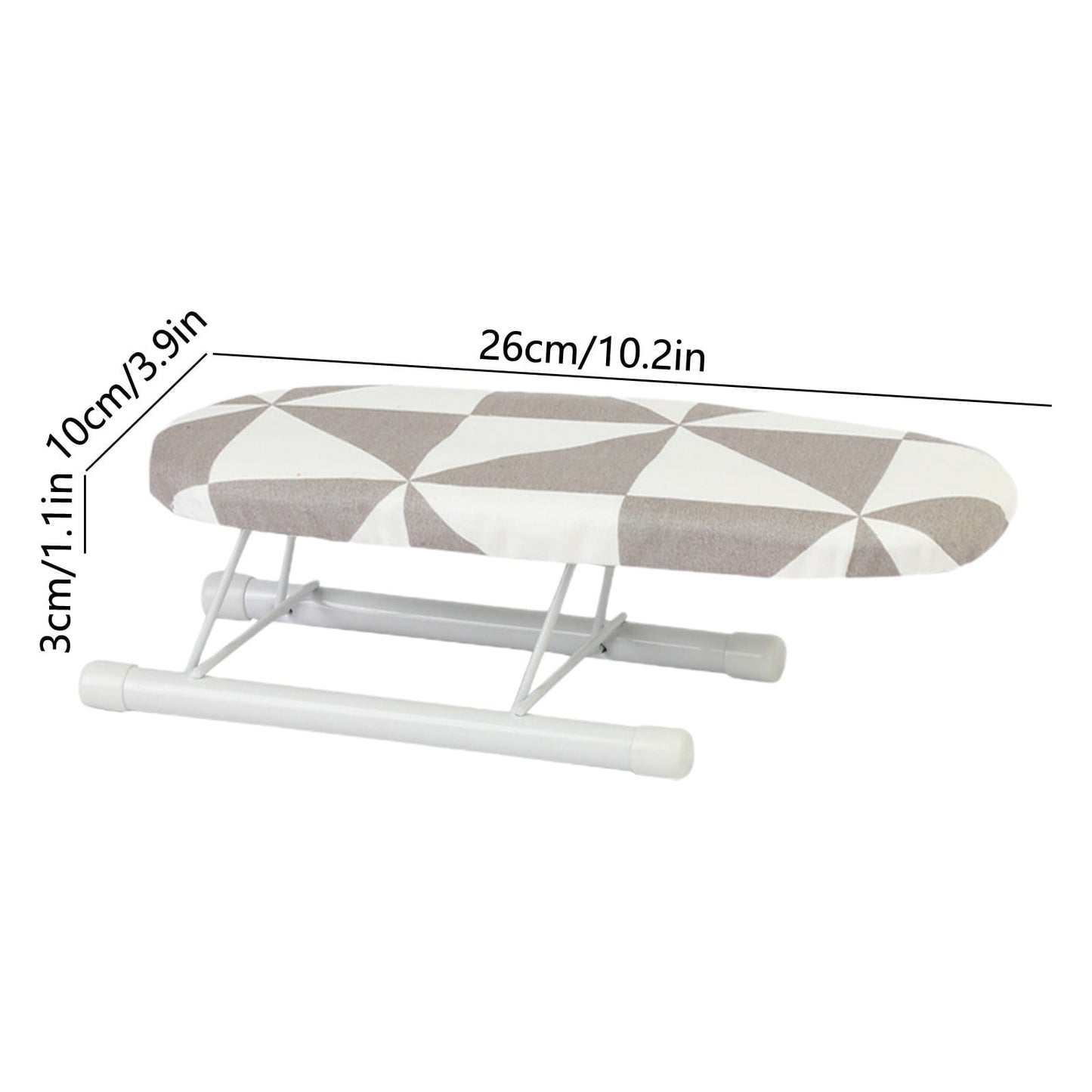 Kdkad Desktop Ironing Board, Small Folding Tabletop Iron Board with Heat-Resistant Cover, Portable for Dorm, Travel & Small Spaces, Mini Ironing Mat K