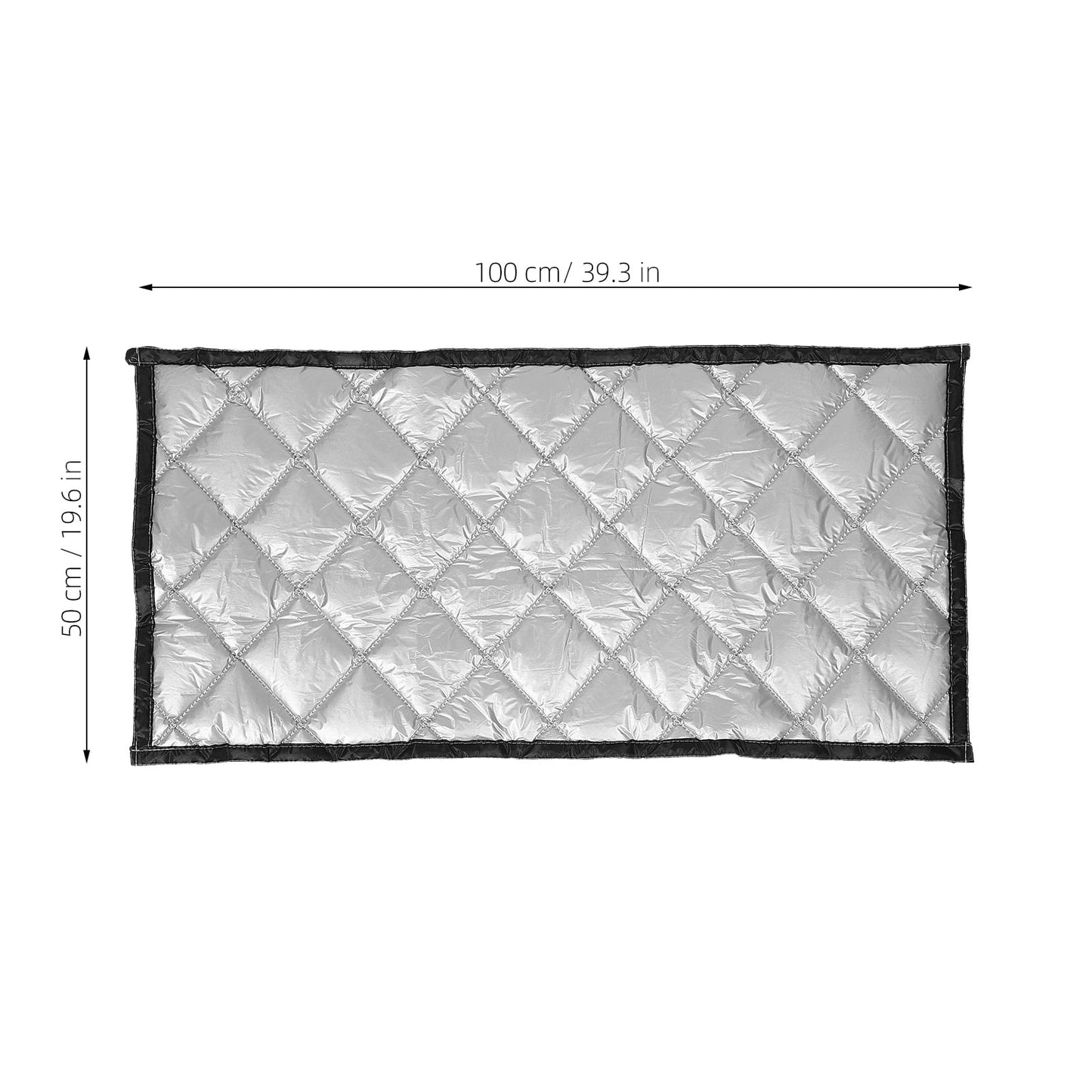 HOOWIFFY Thermal Insulated Soundproof Curtains Silver Oxford Cloth Noise Cancelling for Home Theater 1Pack