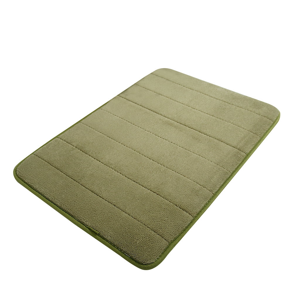 Lksixu Water Absorbent Shower Mat, Thick Bath Rugs for Bathroom Non Slip Ultra Soft Bathroom Rugs for Bathroom Floor & Tub(17 X 24in) 17" x 24" Green