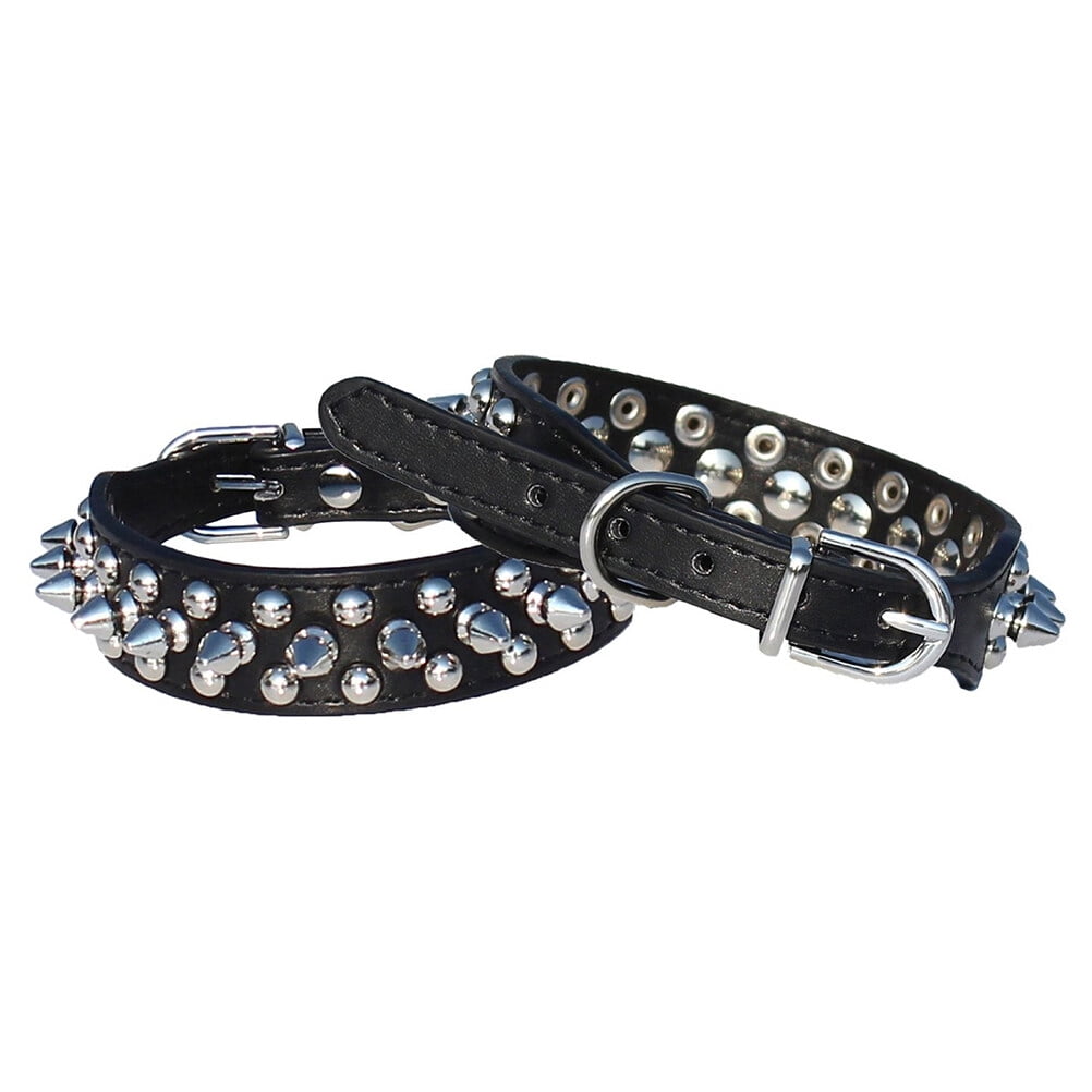 2 PCS Dog Chain Collars Small+dog+collar Choke for Dogs Tiny French Bulldog Spiky Adjustable Pet