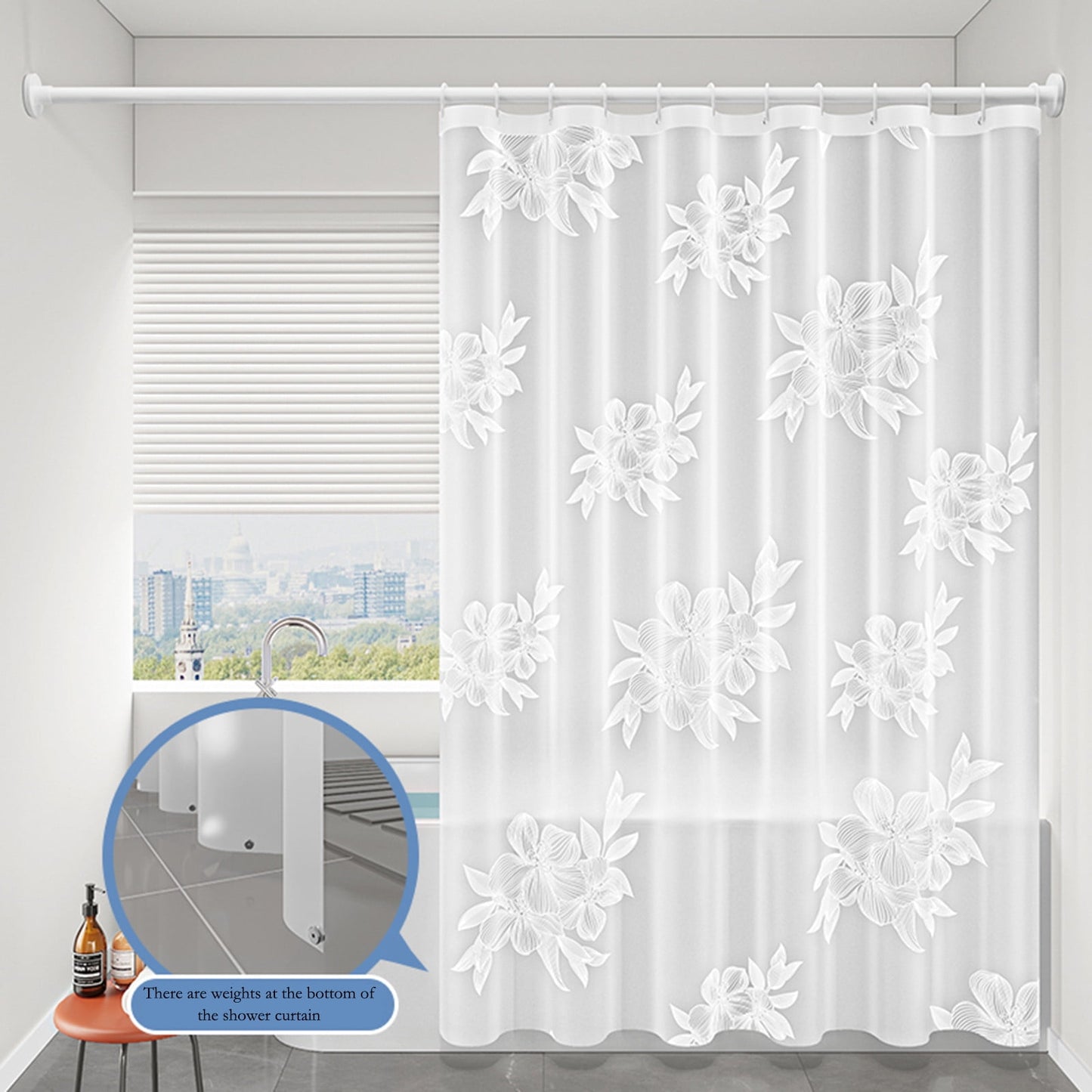 Kdkad Shower Curtain, 31.5×71 Inch Shower Curtain Liner, Waterproof Plastic Shower Liner, Cute Lightweight Shower Curtain for Bathroom 71×31.5 in B