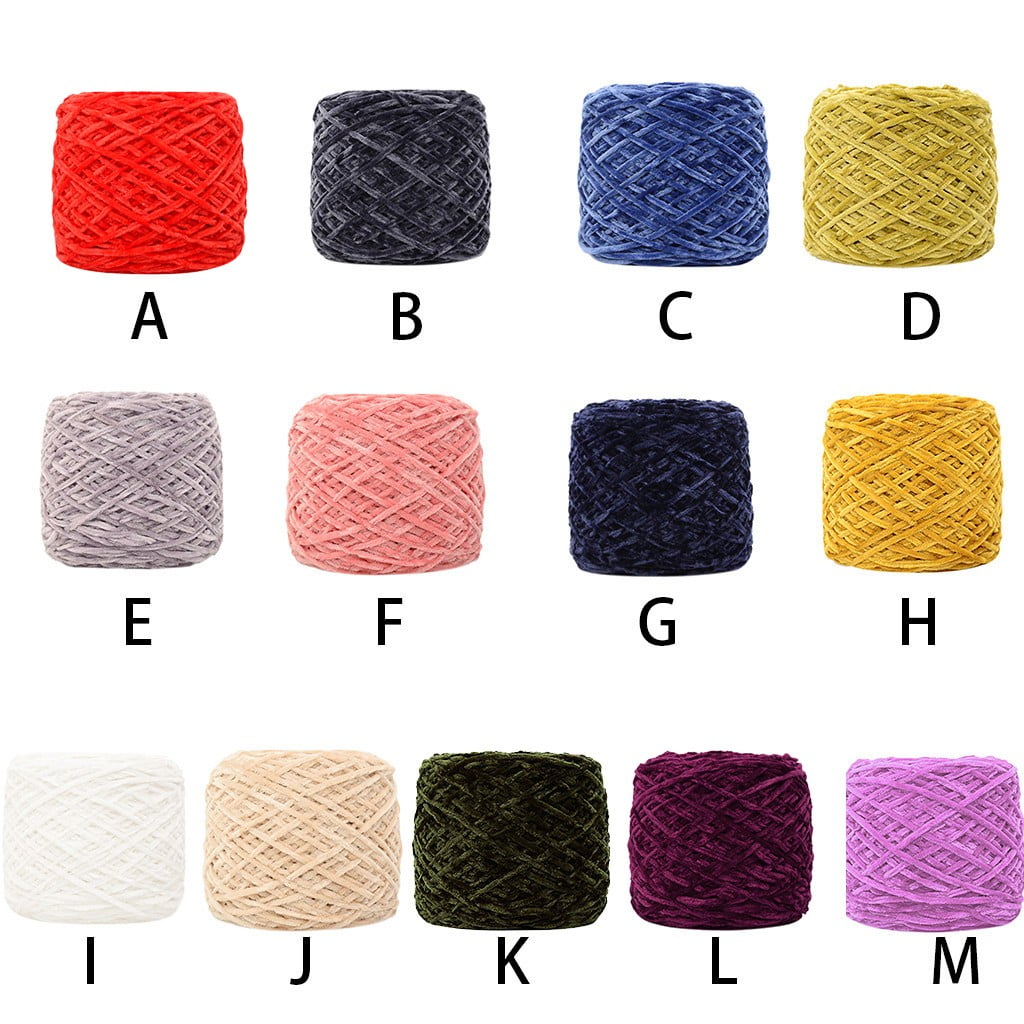 Chmadoxn DIY Velvet Chenille Yarn,Bulky Luxury Chenille Yarn for Crochet Hat Scarf Pink
