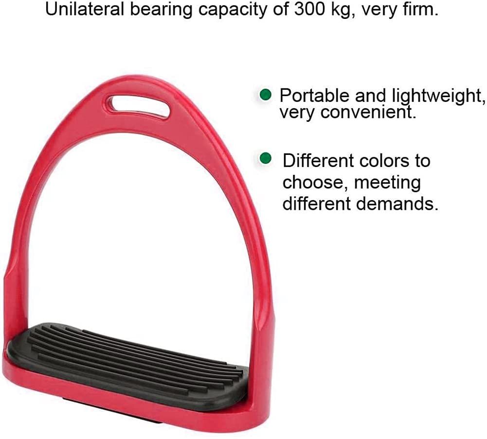 Premium Safety Stirrup Die Cast Aluminum Flexible Stirrup, 1 PairsNon Slip Rubber Pad Horse Riding Tool Accessories