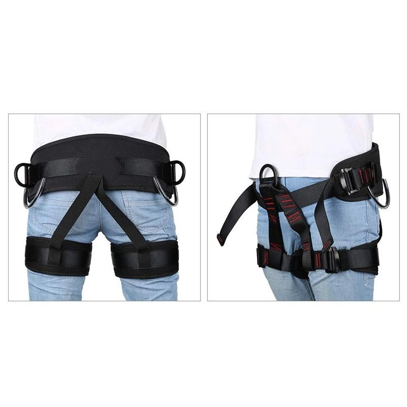 Climbing belts, Thicken Professional Half Body Safety Belt Climbing Gear for Tree Climbing, Fire Rescue, Rappelling and Other Outdoor Adventure Activities