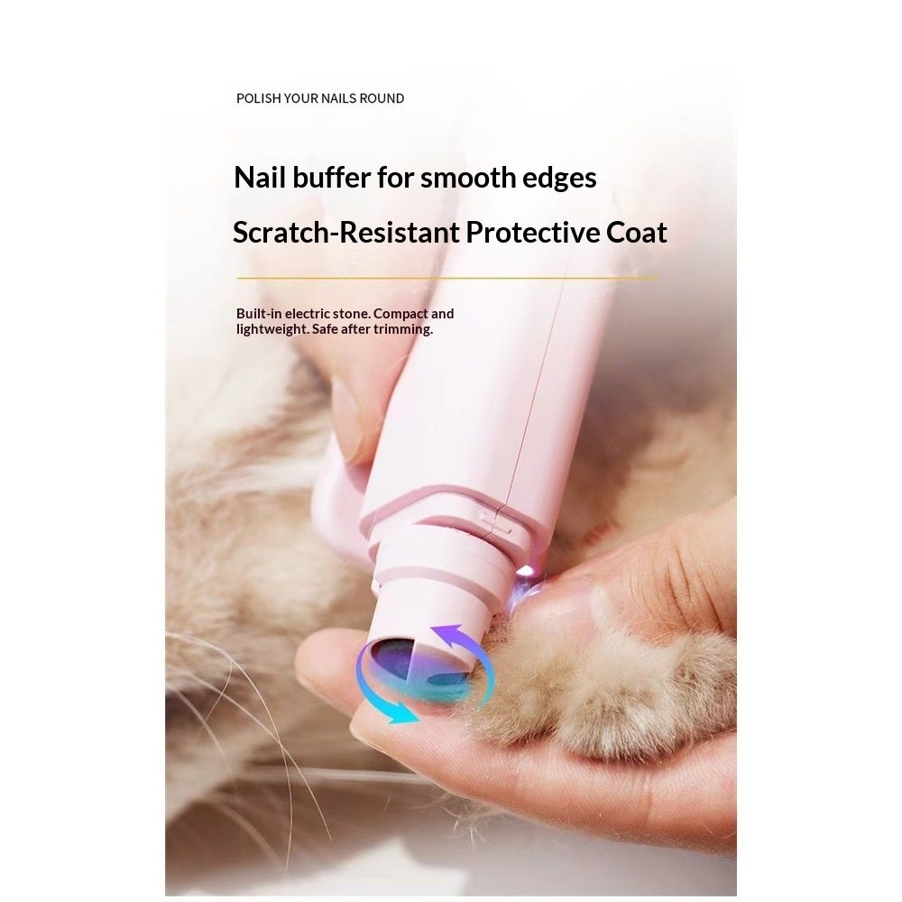 2-in-1 Cat Nail Clippers & Dog Nail Clippers Trimmers for Large Medium Small Dogs Cats Claw Trimmer Quick Sensor and Safety Guard USB Rechargeable with 2 LED Lights Dogs Nail Trimmer