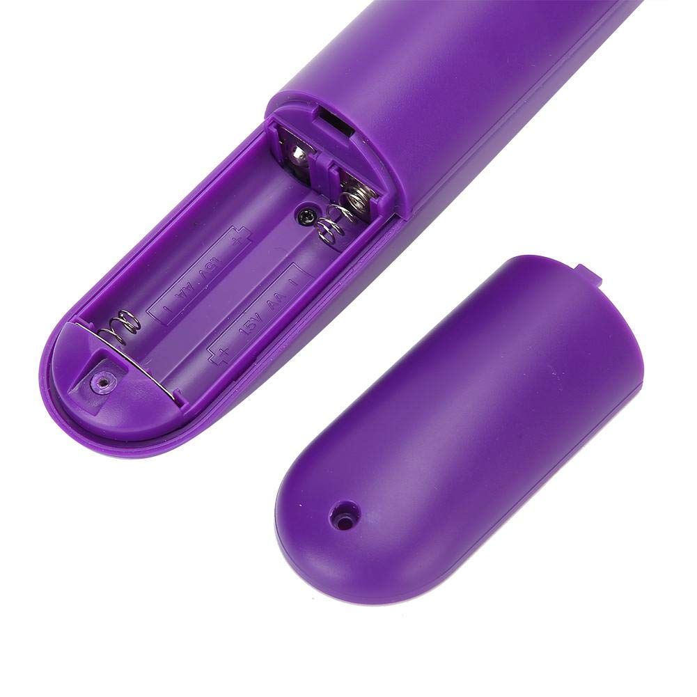 Electric Massage Comb with Detangling Brush - Dual Use Wet/Dry Negative Ion for Long Hair, with Brush Cover ,purple 27*6*4cm ,Need to bring your own battery