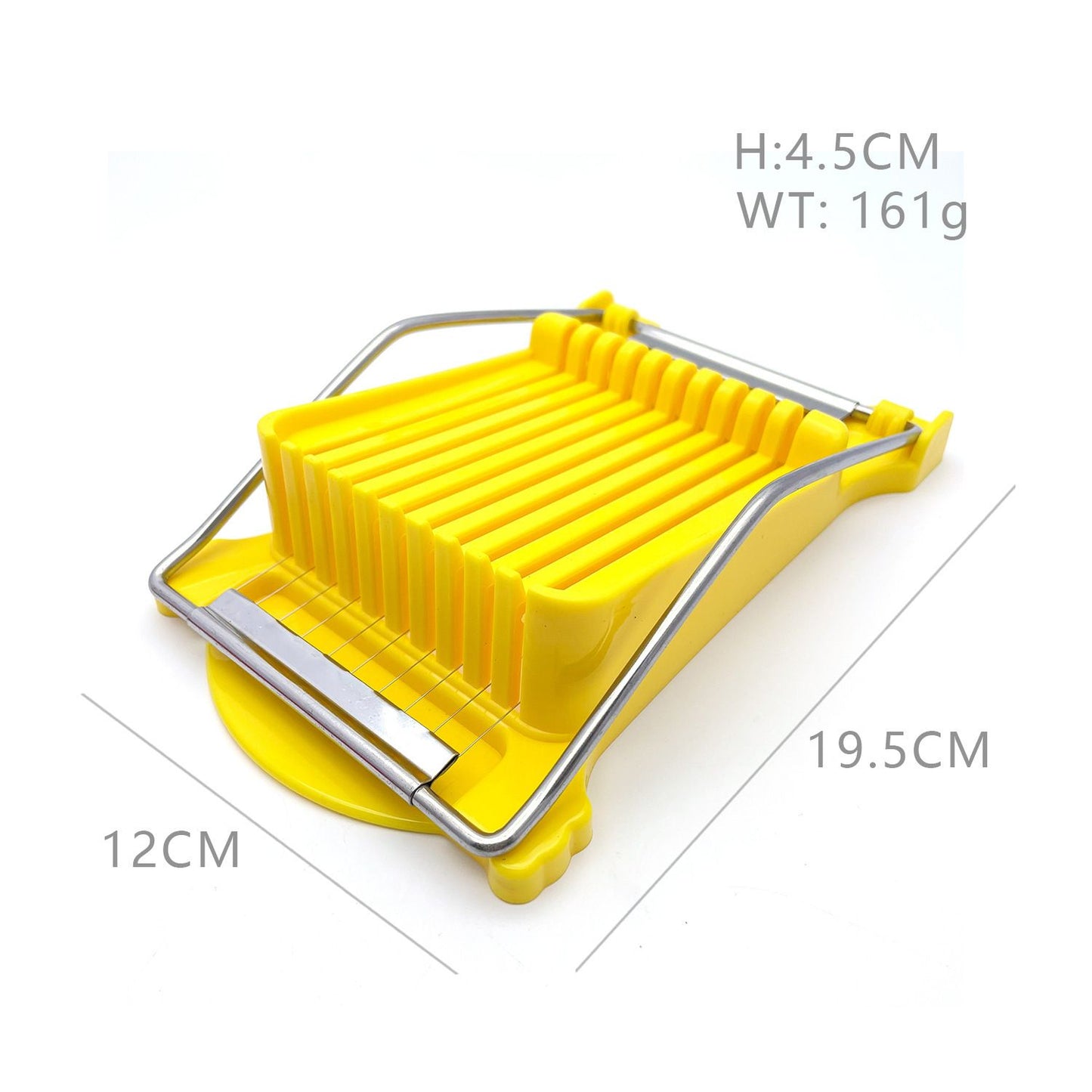 2 PACK Multi-purpose Stainless Steel Wire Boiled Egg Slicer,Cuts 10 Slicers for Luncheon Meat,Cheese,Butter,Banana,Avocados(yellow+white)