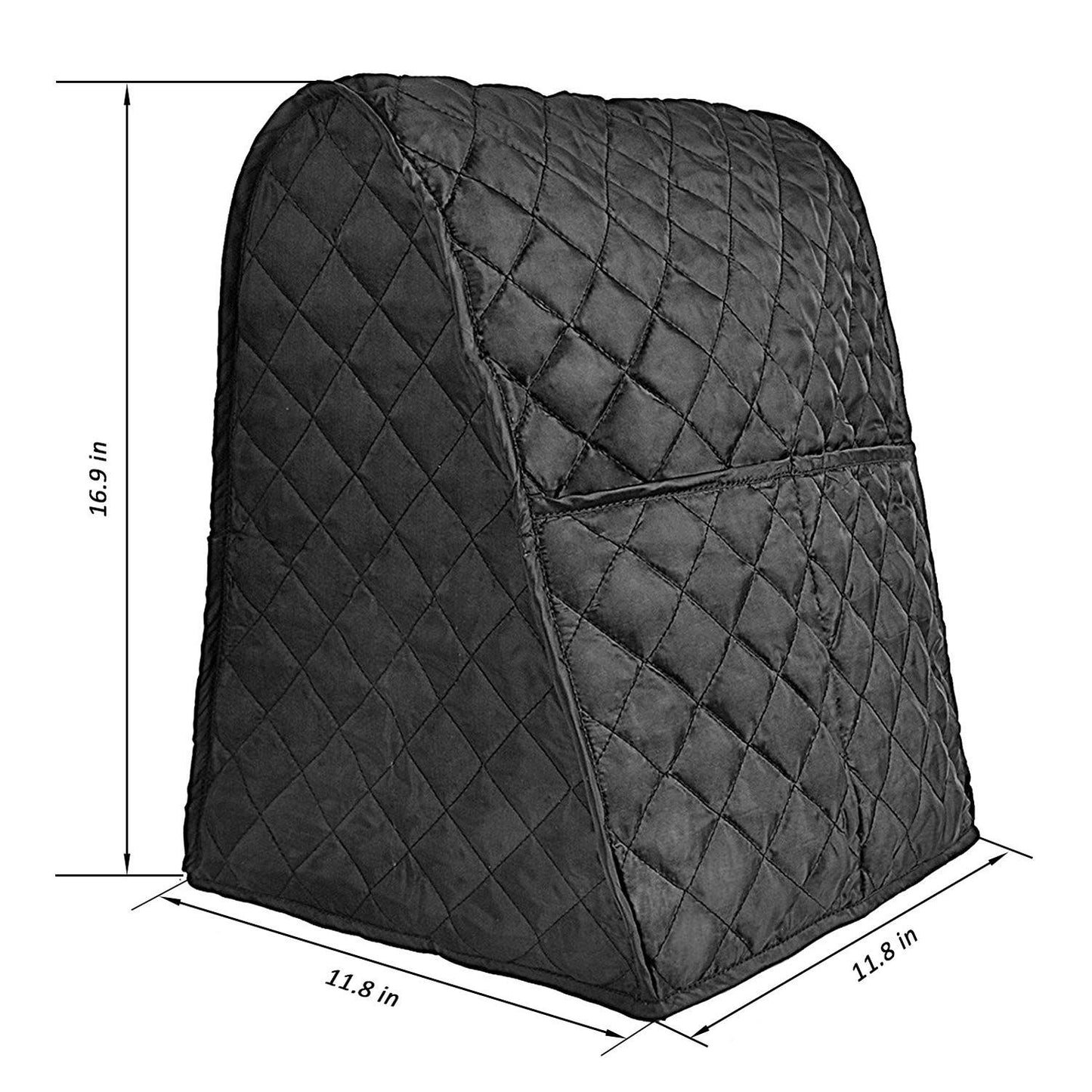 Tilt-Head Stand Mixer, Dust Cover with Pockets for Accessories.Dust cover for household mixer(BLACK)