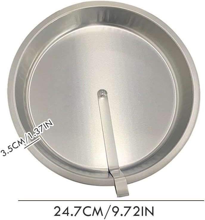 2pcs Easy Out Cake Pan with Quick Release Lever, Non-Stick Stainless Steel Baking Pan for Cheesecake , Oven-Safe for Beginners(25*25*3.5cm)