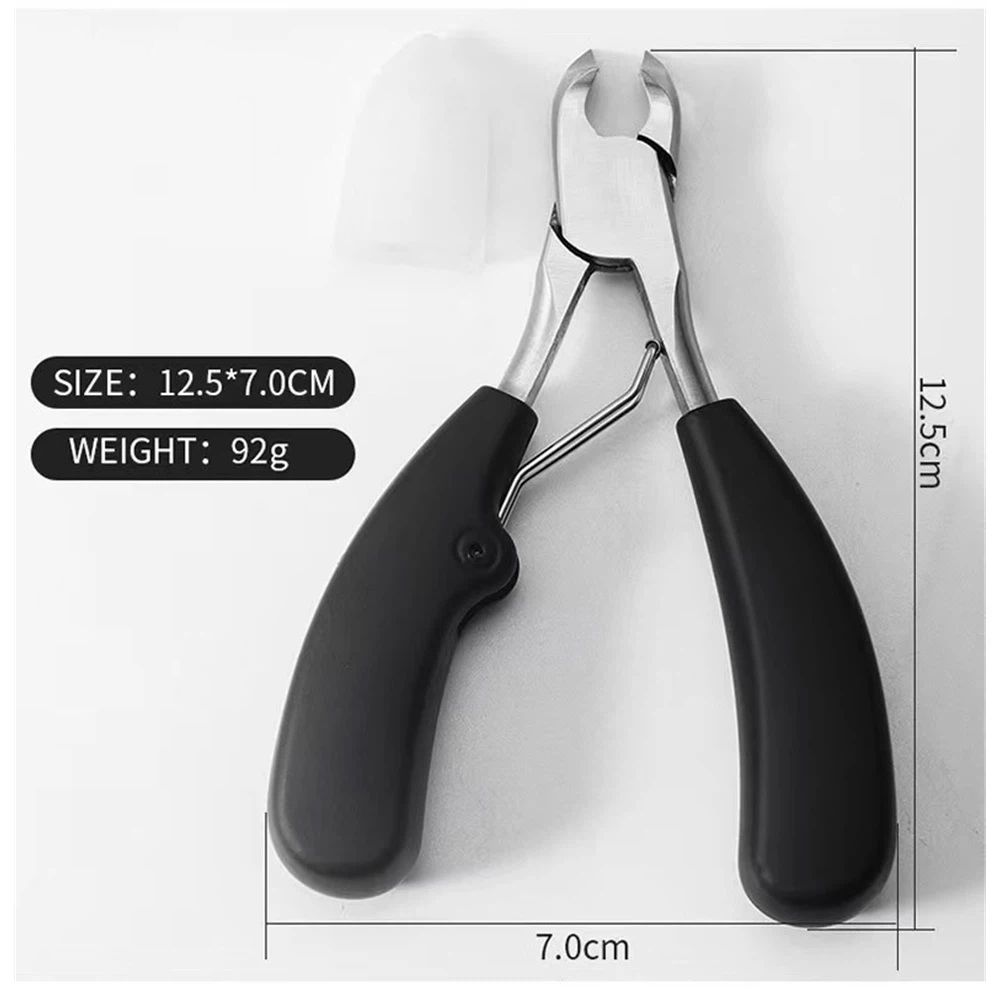 Toenail Clippers Ingrown or Thick Toe Nail Clippers for Men, Toenail Cutters Nipper Precision Diabetic Pedicure Tool Curved Edge, (Bull horn pliers)