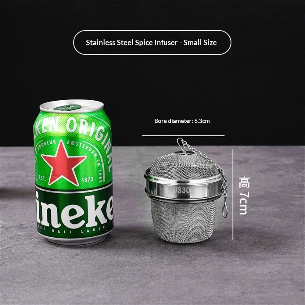 304 Stainless Steel Locking Spice Mesh Ball, Tea Strainer, Tea Infuser,small size Marinate ball filter seasoning box