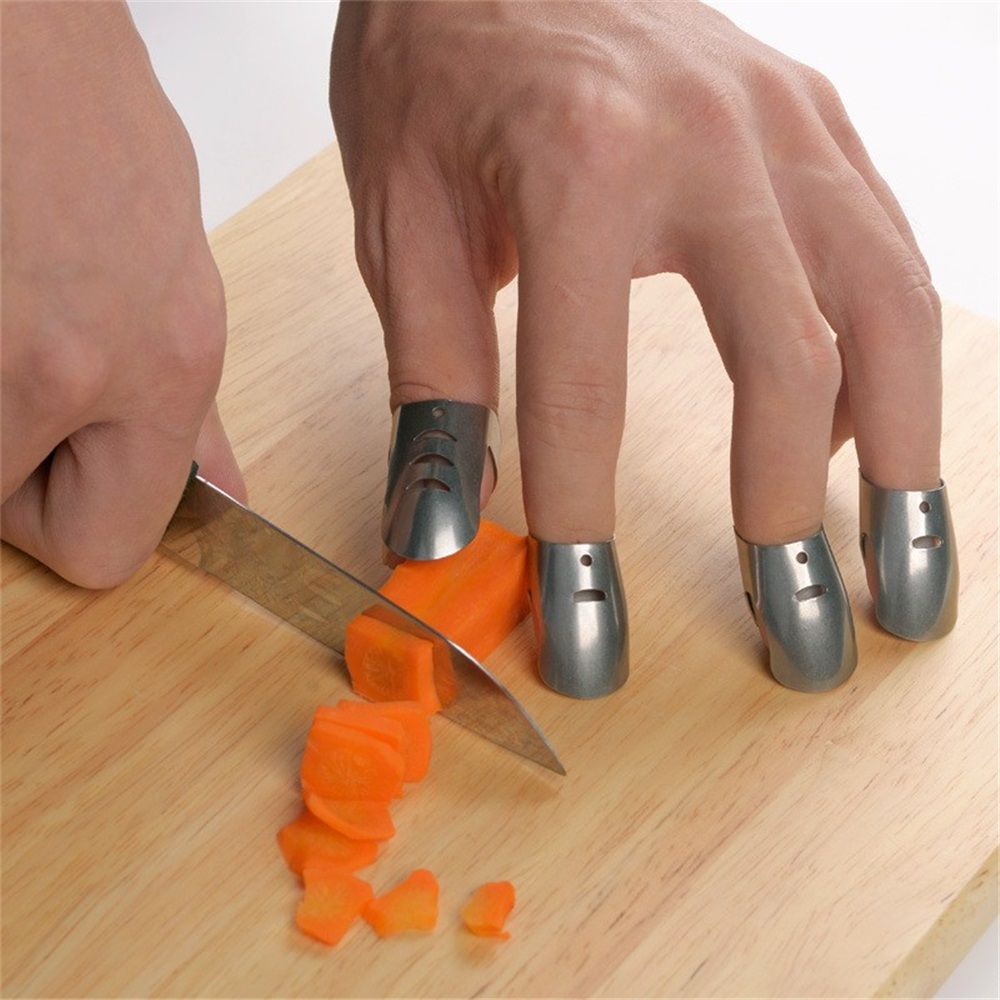 8 Pcs Finger Guards for Cutting, Knife Cutting Protector Finger Kitchen Tool Hand Guard Finger Protector Kitchen Finger Nail Protector Hand Cut Guard Kitchen Finger Cutting Protector