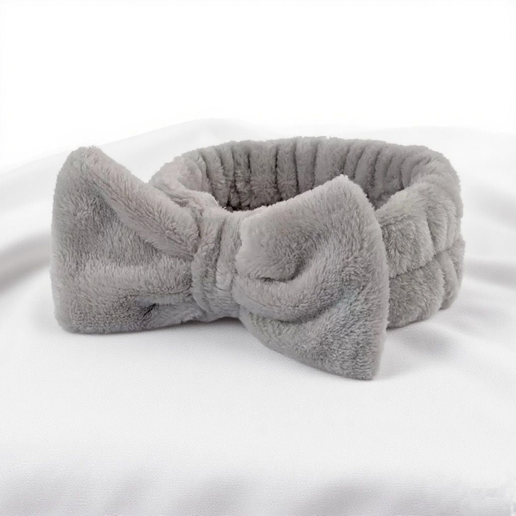 Autumn/Winter Plush Bow Headband Black