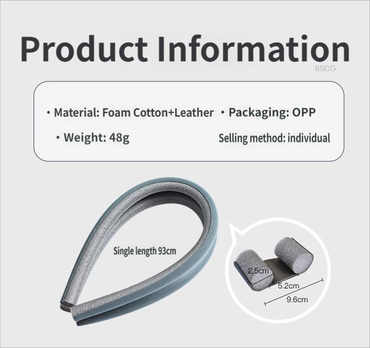 Door gap and bottom sealing strip-Black