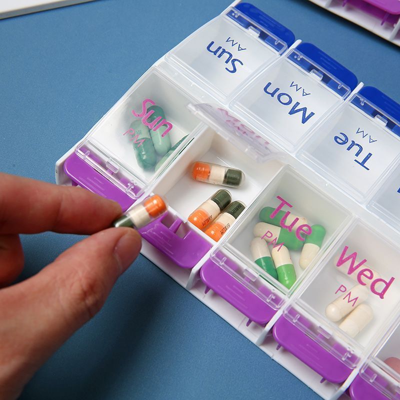 14 Grid Pill Box