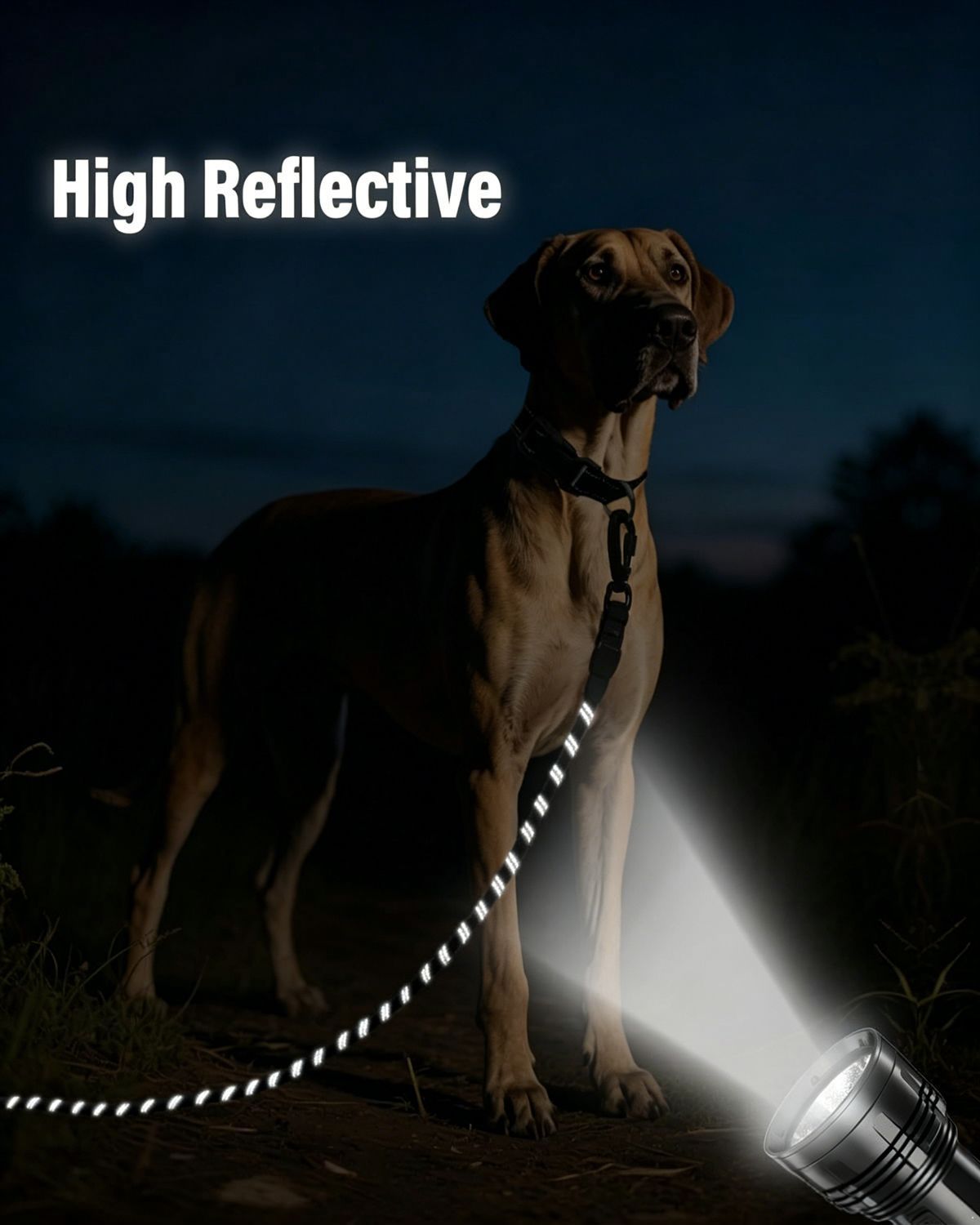 Large Dog Leash Sky Blue