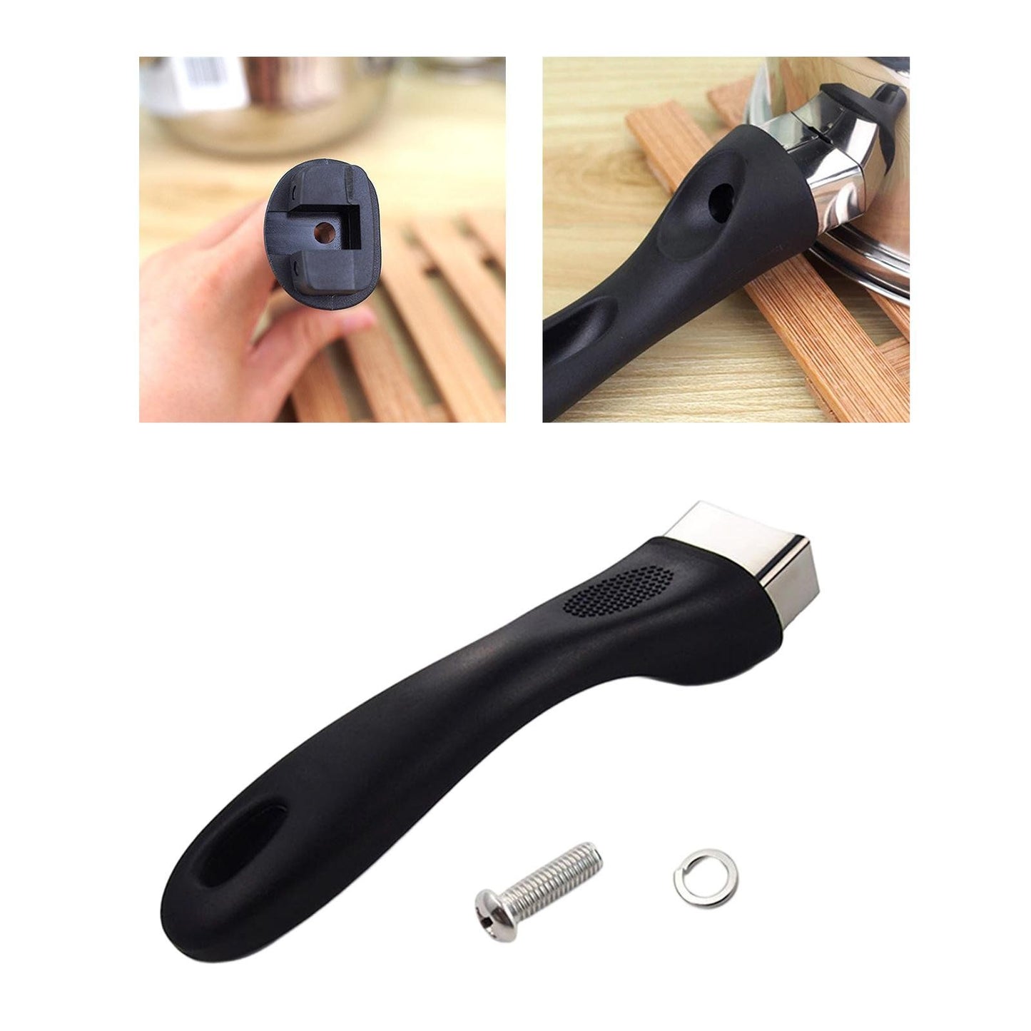 Anti Scald Pot Handle Replacement, Long Cookware Pan Grip for Saucepan Accessories