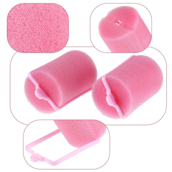 24 Sponge Rollers for Hair, Large Hair Rollers for Styling with Soft Foam 3.0 cm 3.0cm
