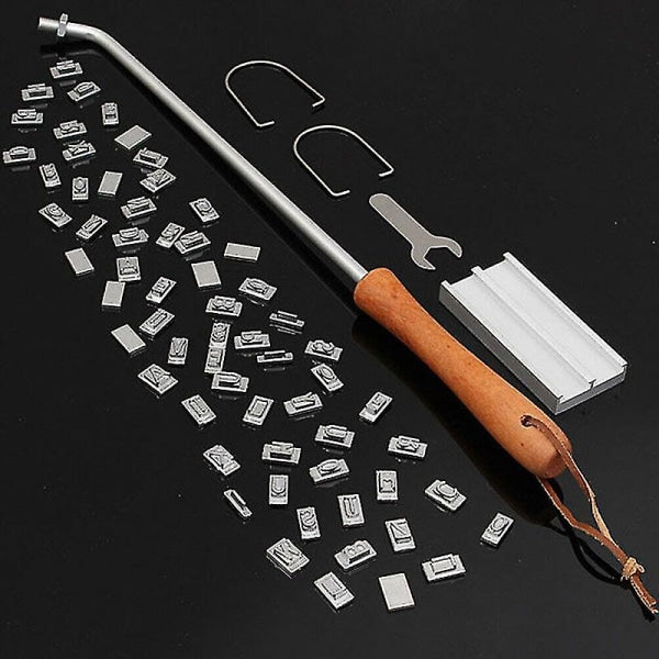 Printed Barbecue Wooden Handle Stamp Barbecue Meat DIY Steak