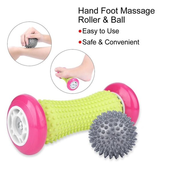 Hand and Foot Massage Roller for Plantar Fasciitis, Heel Spurs and Foot Relaxation Relief