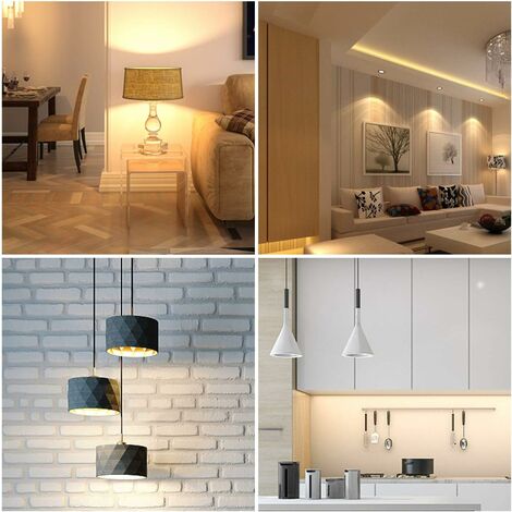 GY6.35 LED bulb, LED G6.35 12V, 7W halogen bulb equivalent to 50W, warm white 3000K, 360° beam angle, for cabinet lighting, non-dimmable (2_MGF