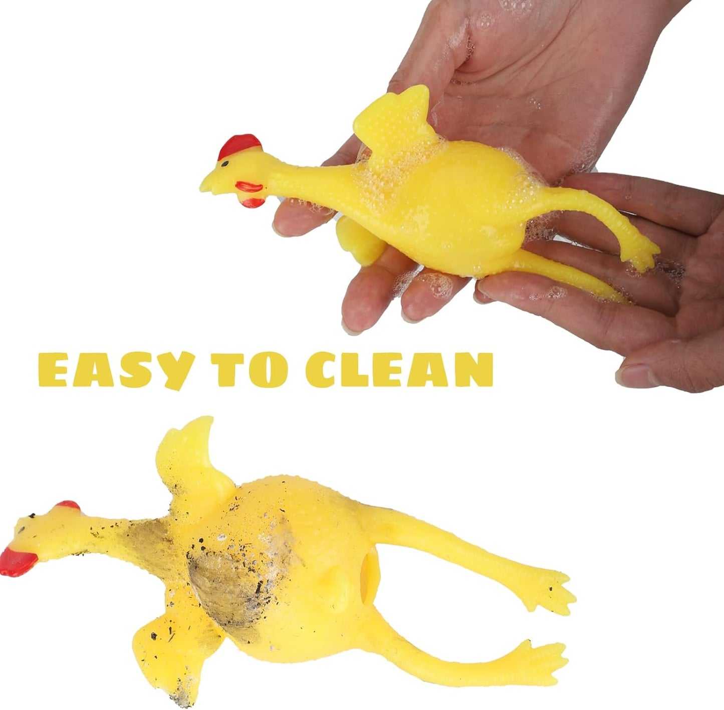 Laying Hens, creative toys, jokes, squeeze toy laying hen, ventilation chicken key chains, ventilation, stress relief, trick-yux