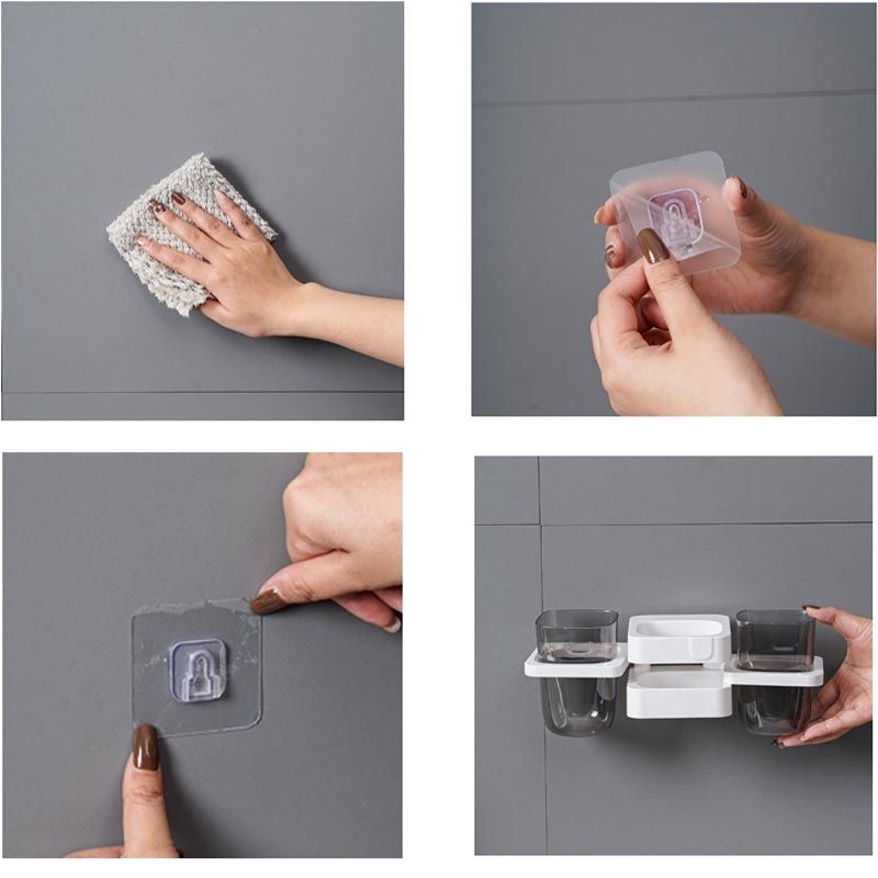White Multifunctional Toothbrush Holder and Organizer