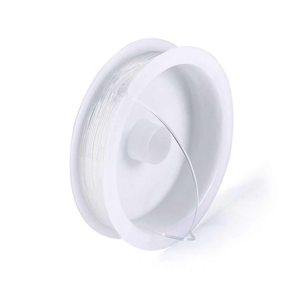 2-pack 0.8mm Transparent Elastic Thread for Jewelry Making, 8m