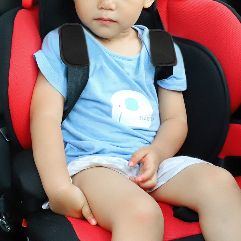 Car Seat Strap Pads for Baby Kids Toddler, Soft Car Seat Strap Covers Shoulder Pads for All Baby Car Seats, Stroller, Pushchair, High Chair