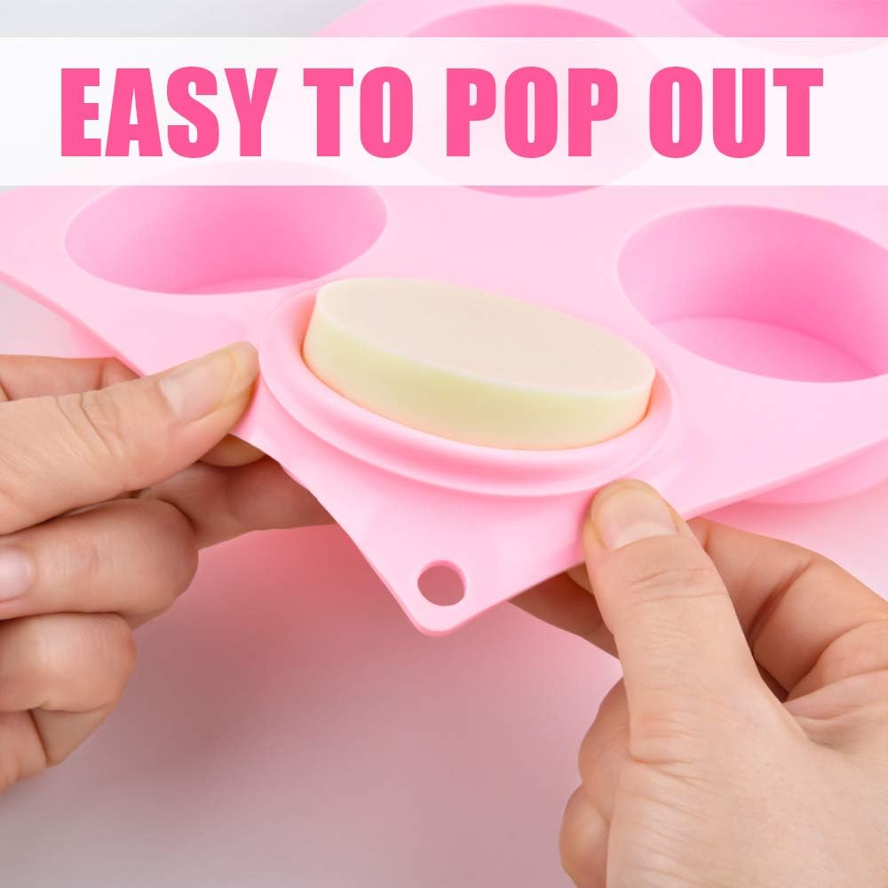 Cake Puck Molds, Silicone Cookie Molds Round Cylinder for Chocolate Covered Cake Pucks, Cookie Pucks Easy to Release (3, Multi)