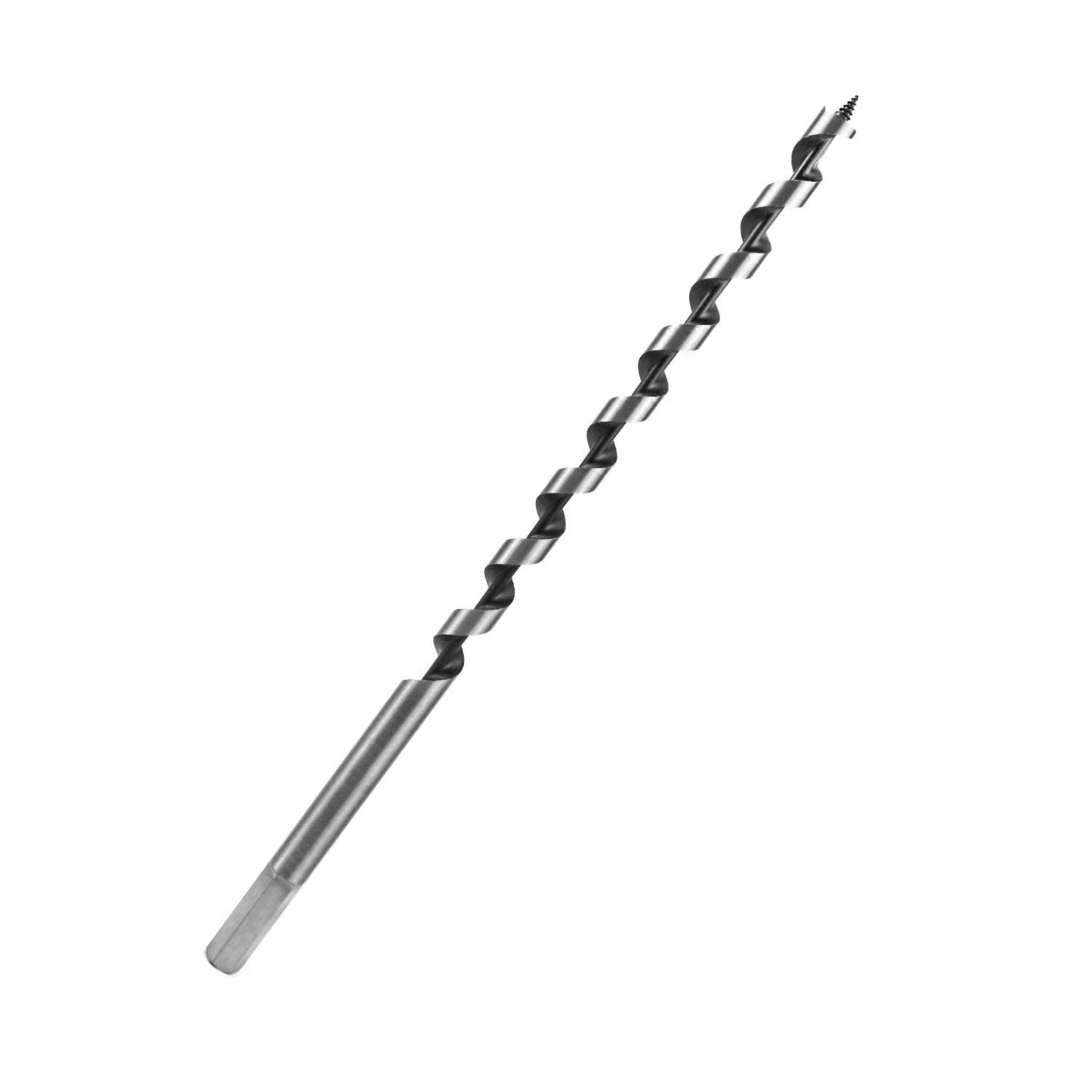 Auger Drill Bit for Wood, 1/2 Inch Diameter x 12 Inch Length, 3/8-Inch Hex Shank, Long Drill Bits