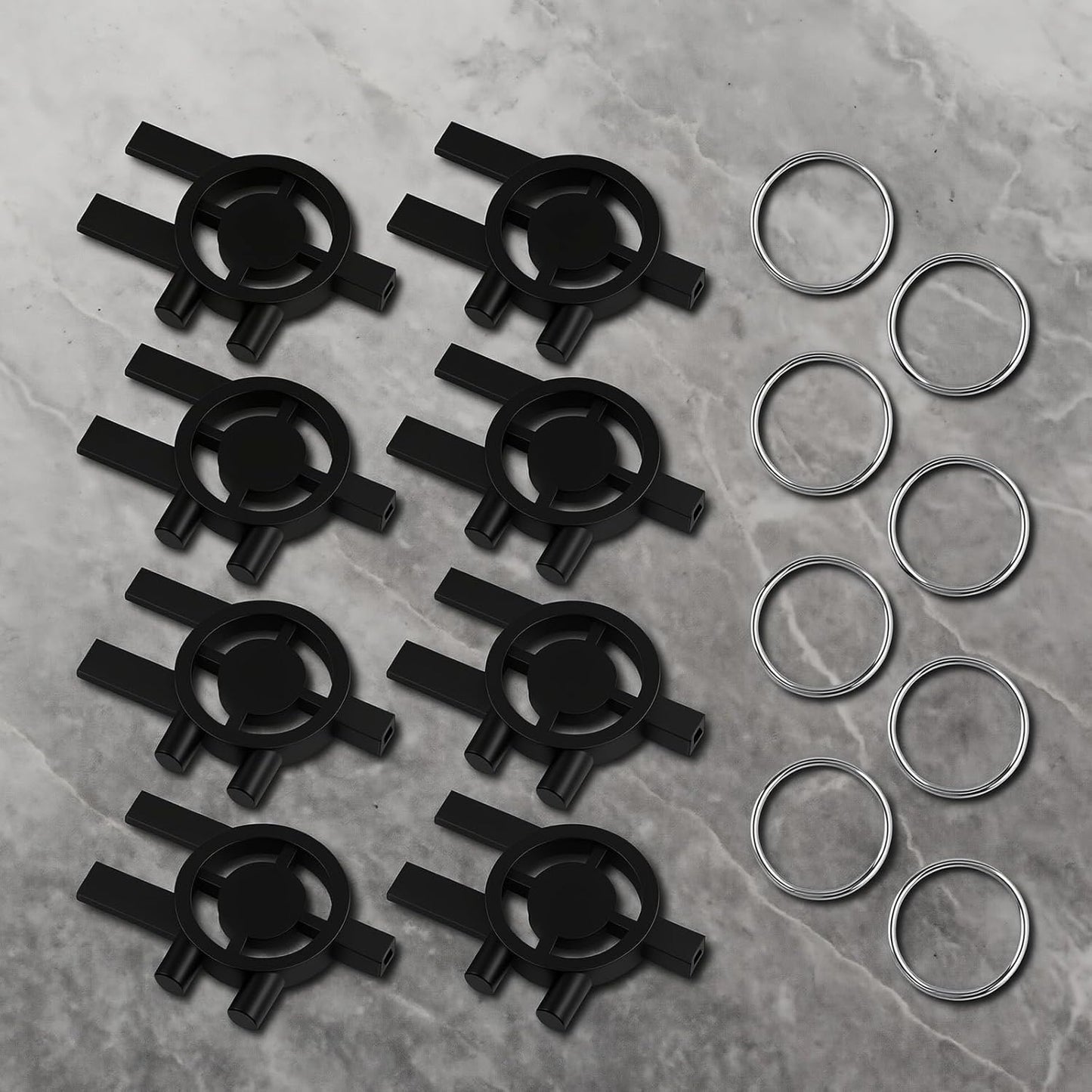 8pcs Dispenser Key Replacement for Cintas Sanis, 3-in-1 Toilet Paper Towel Holder Key Soap Dispensing for Home Office School Maintenance Commercial Business