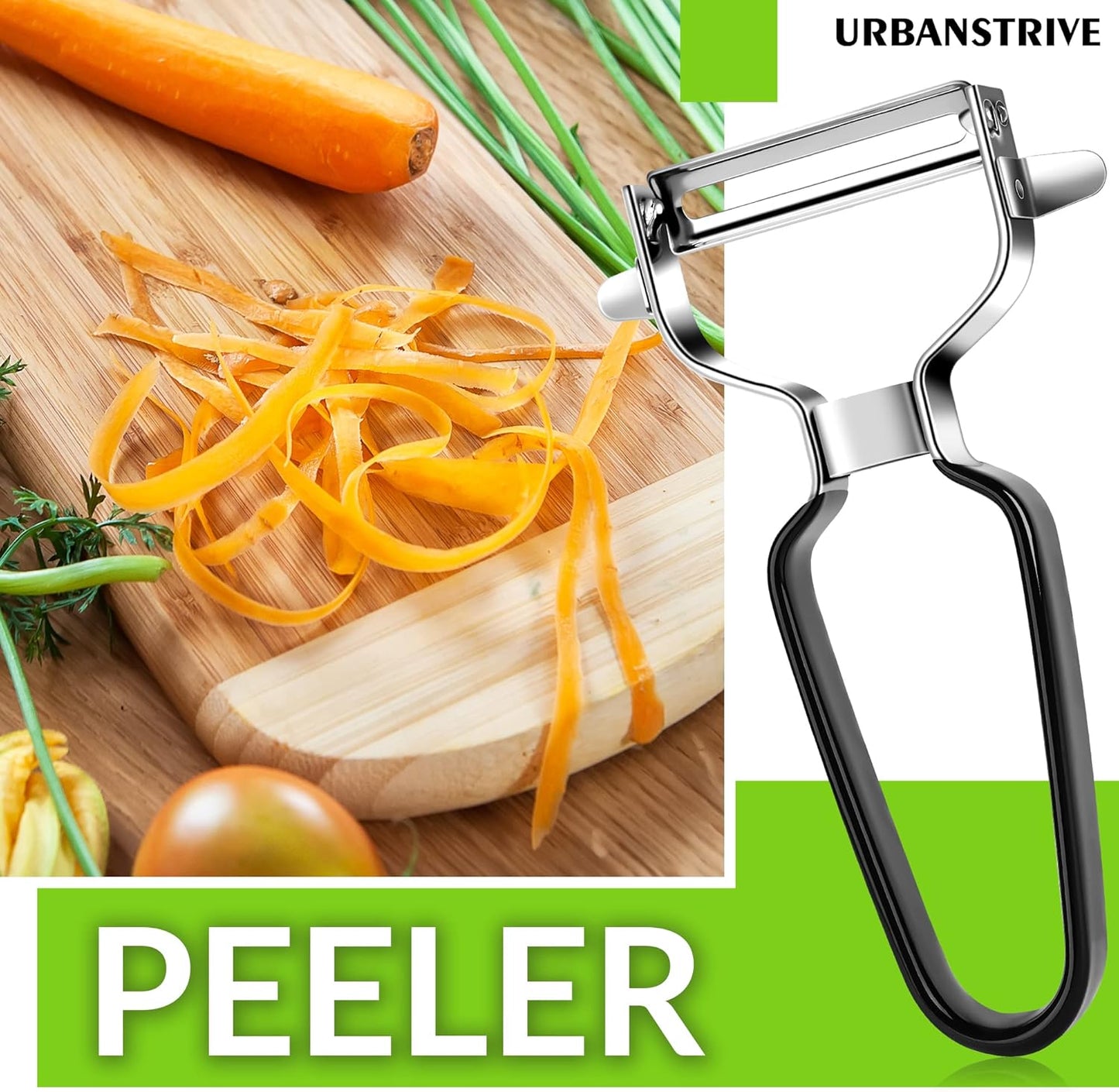 Stainless Steel Y Shaped Vegetable Peelers For Kitchen, Heavy Duty Potato Peeler Hand, Fruit Peeler Veggie Peeler, Kitchen Food Peelers, Comfortable Handle, Dishwasher Safe, Black